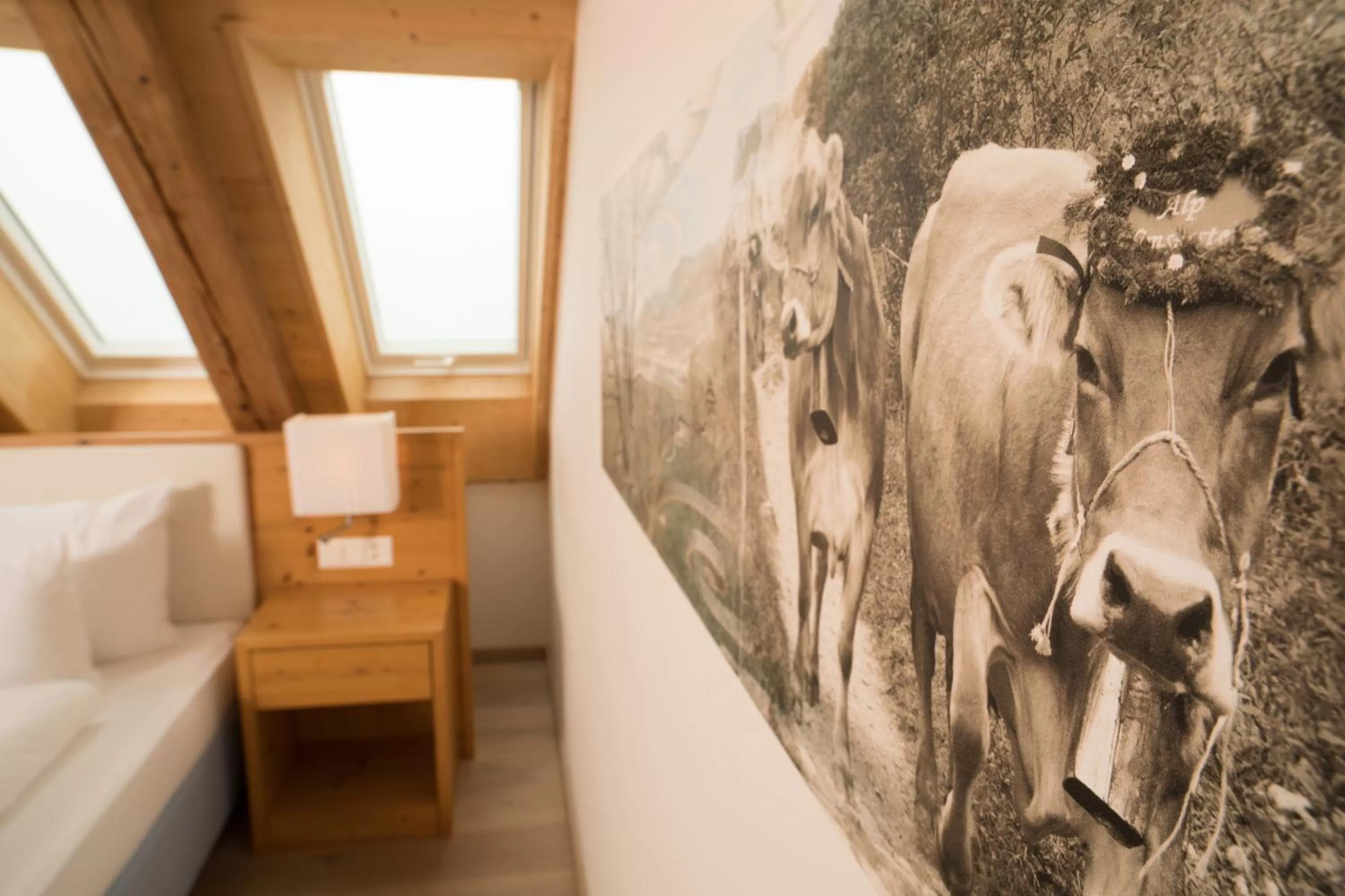 Bed in Hotel Friedheim