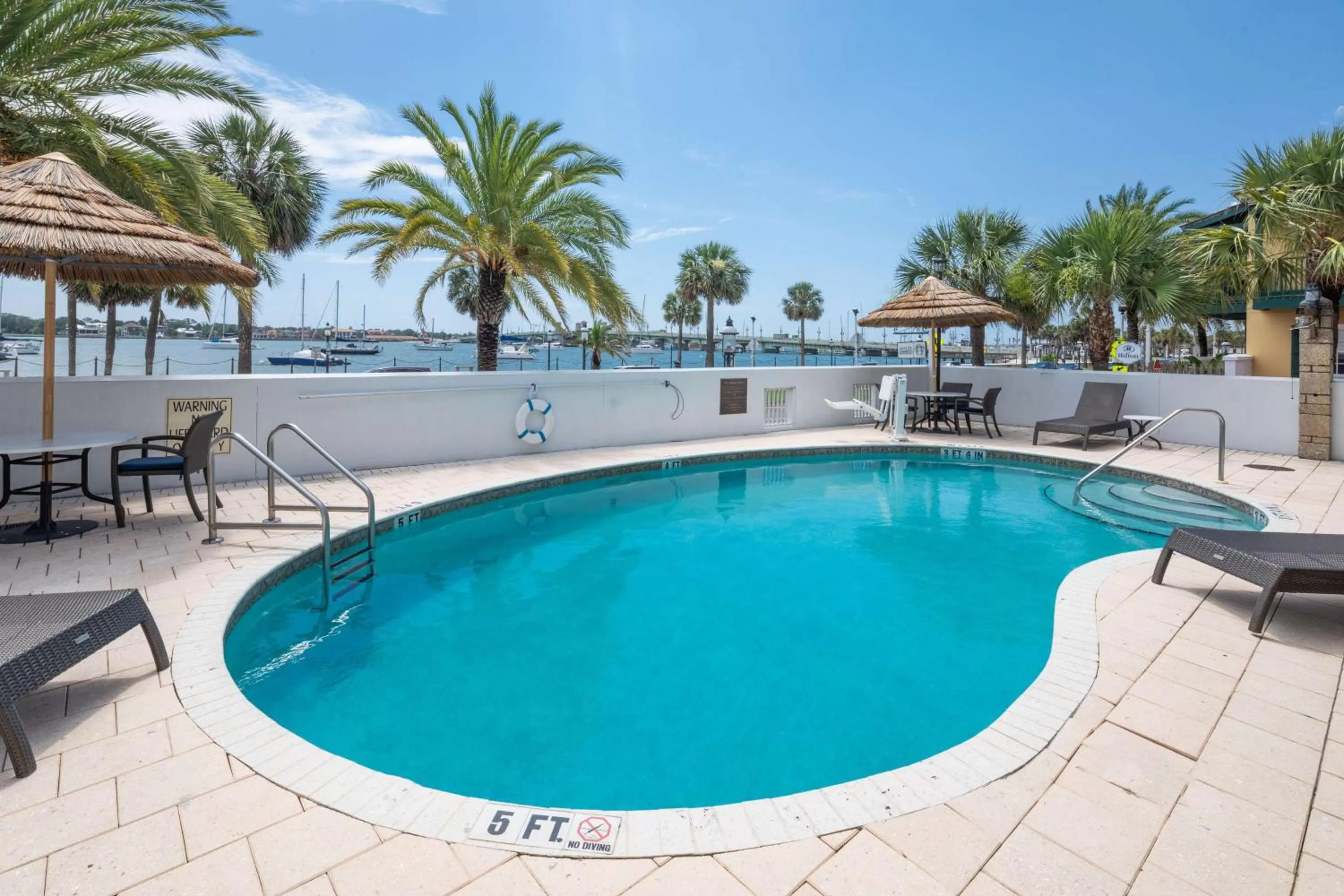 Pool view in Hilton Saint Augustine Historic Bayfront