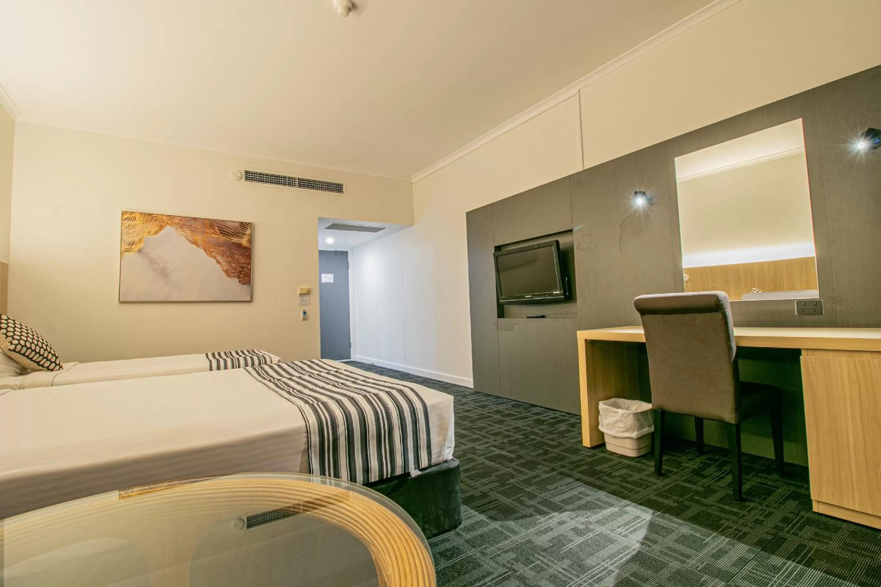 Bed in Absolute Beachfront Opal Cove Resort