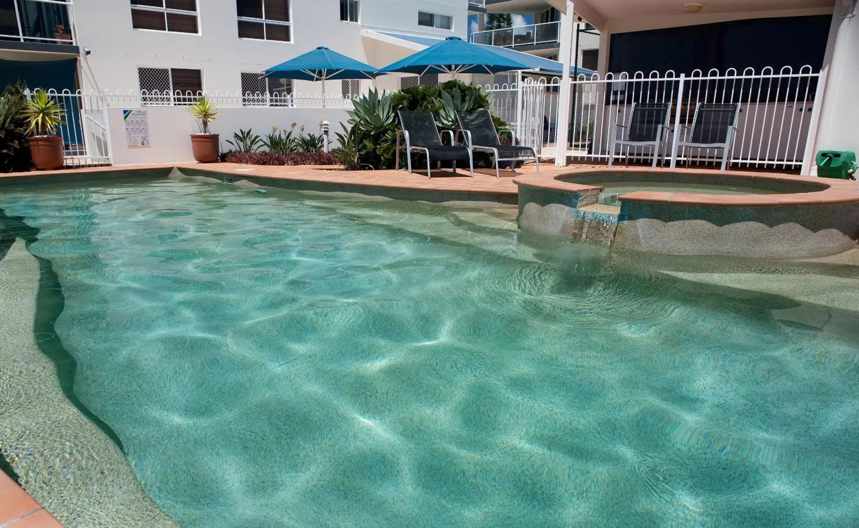 Pool view in Bargara Blue Resort