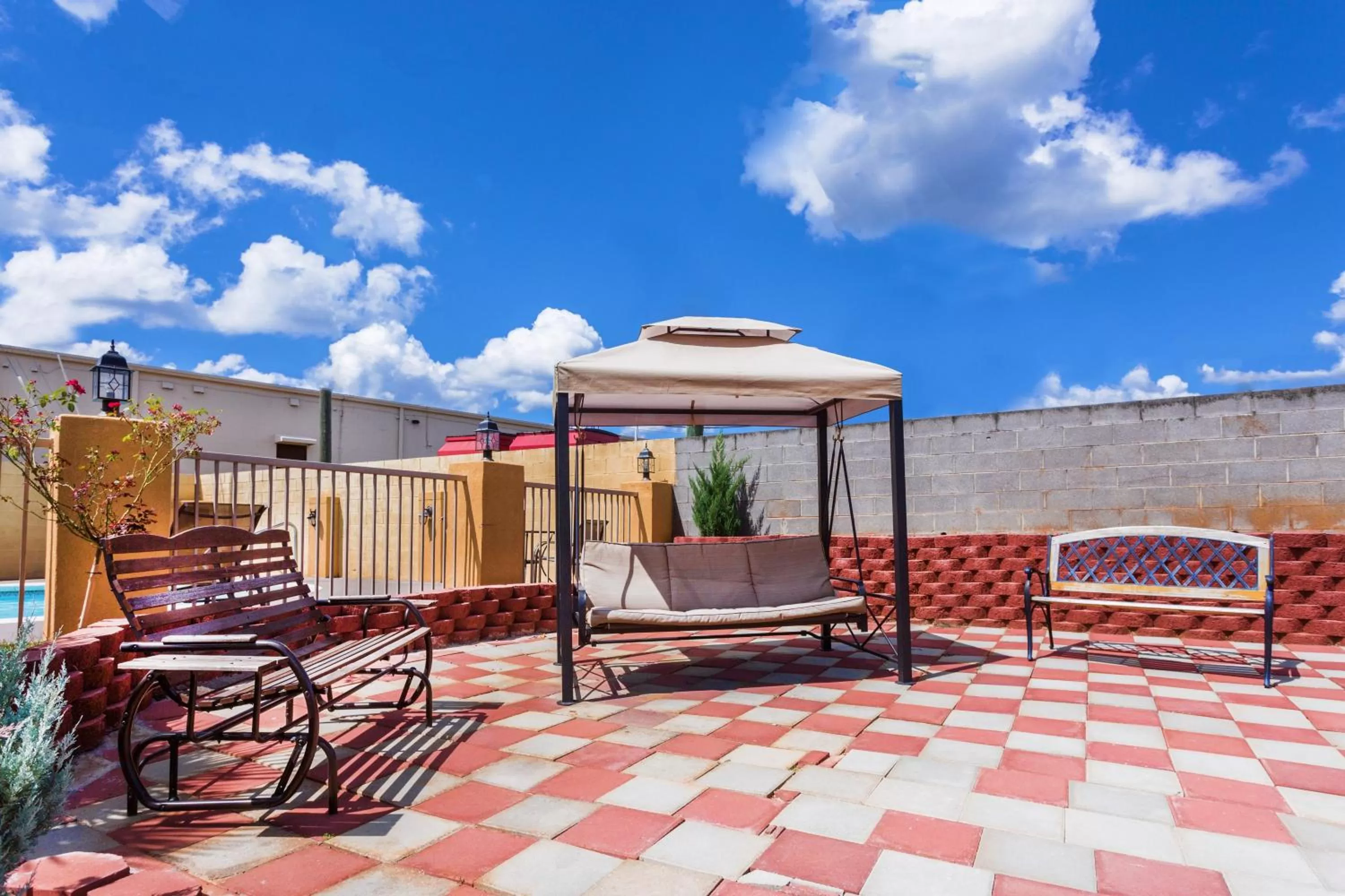 Patio in Super 8 by Wyndham Prattville Montgomery