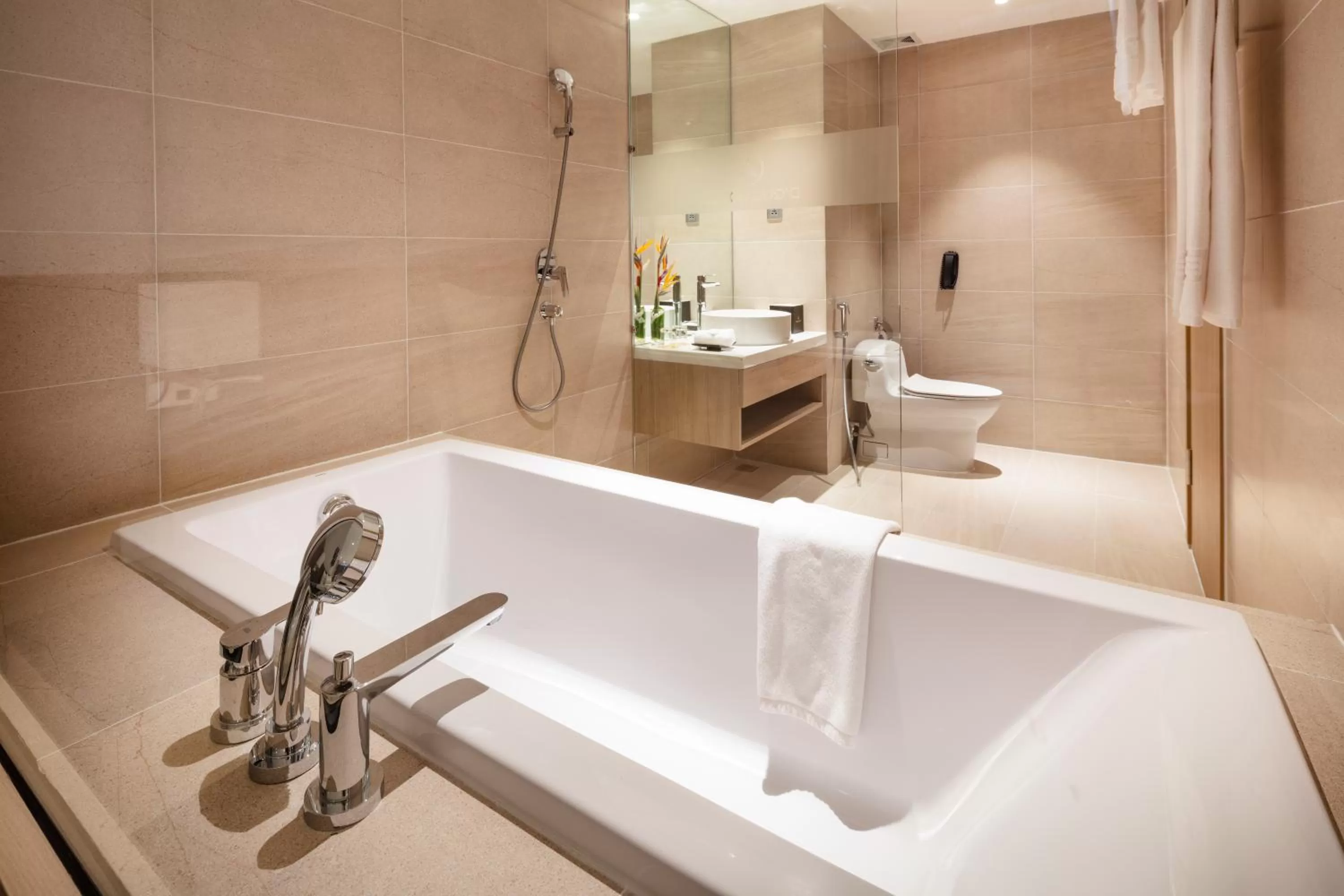 Bathroom in DQua Hotel