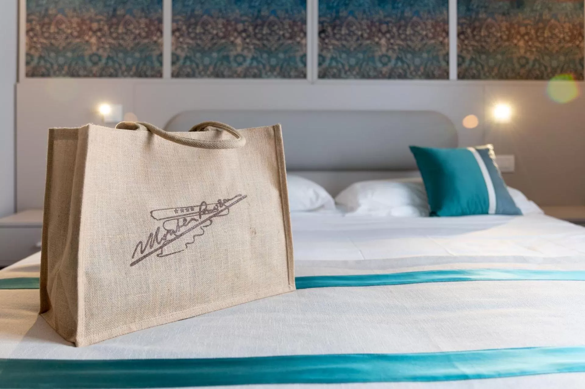 Bed in Hotel Monte Rosa