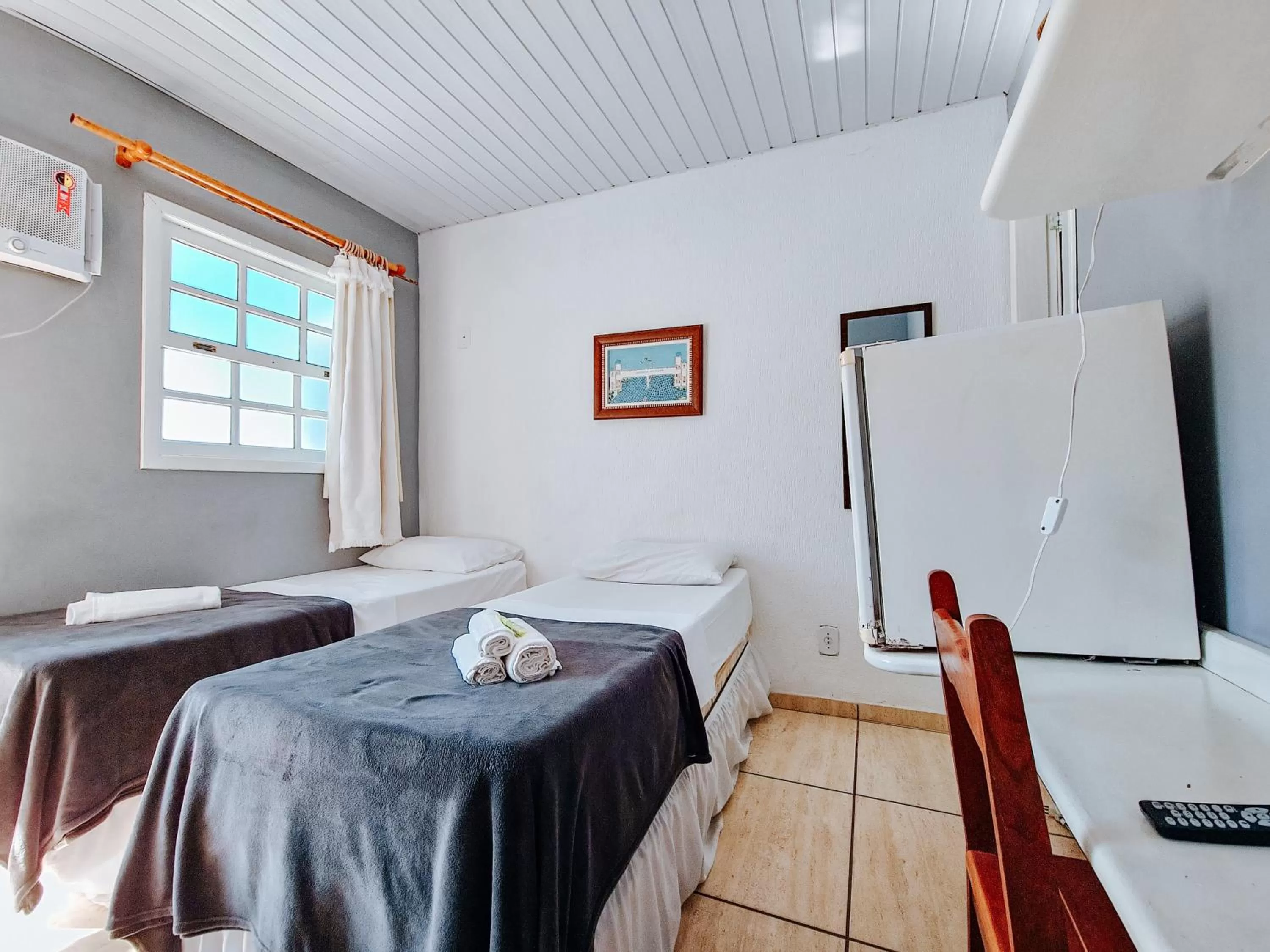 Bed in Pousada Água Marinha