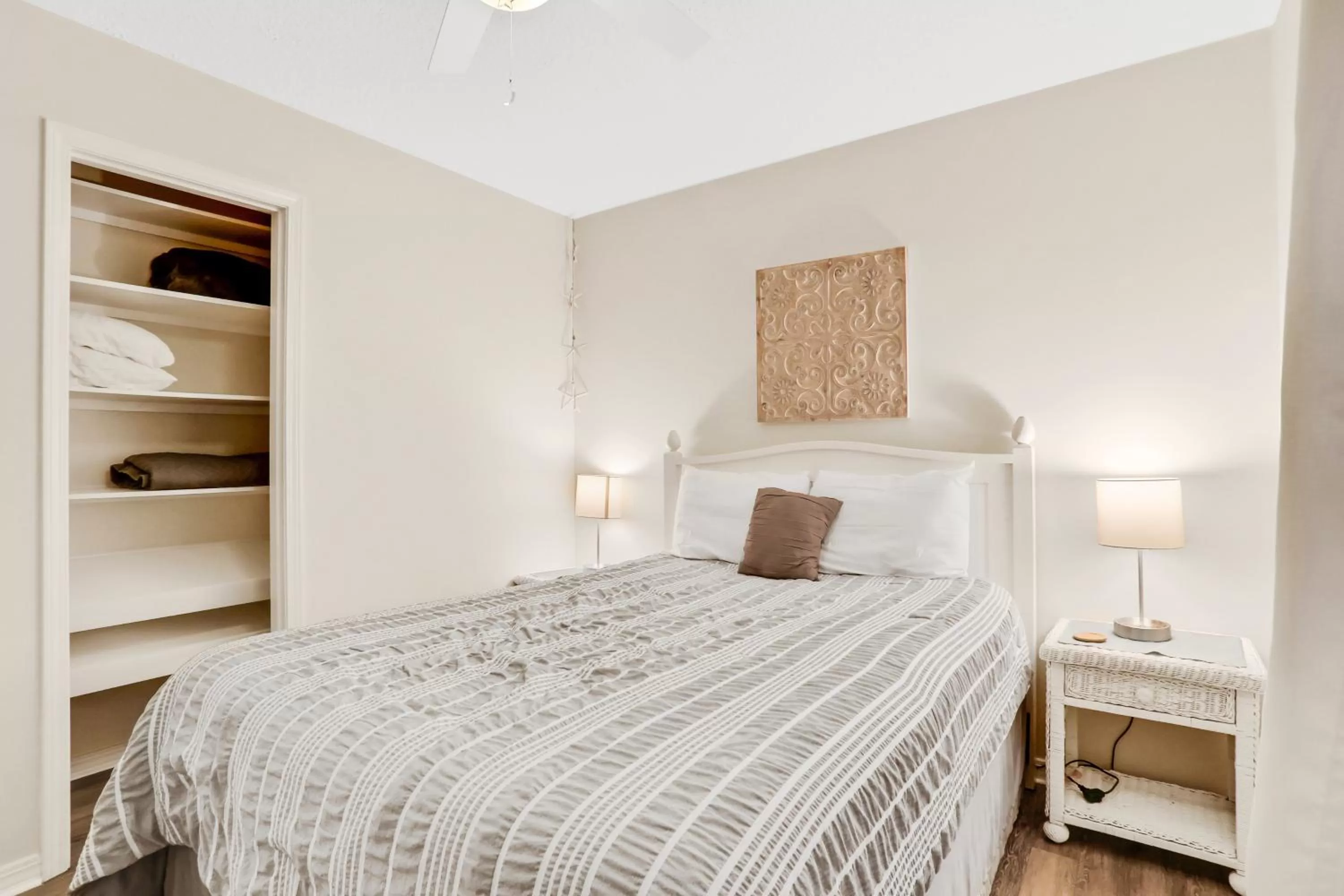 Bed in Clipper Cabana Beachwalk Condo