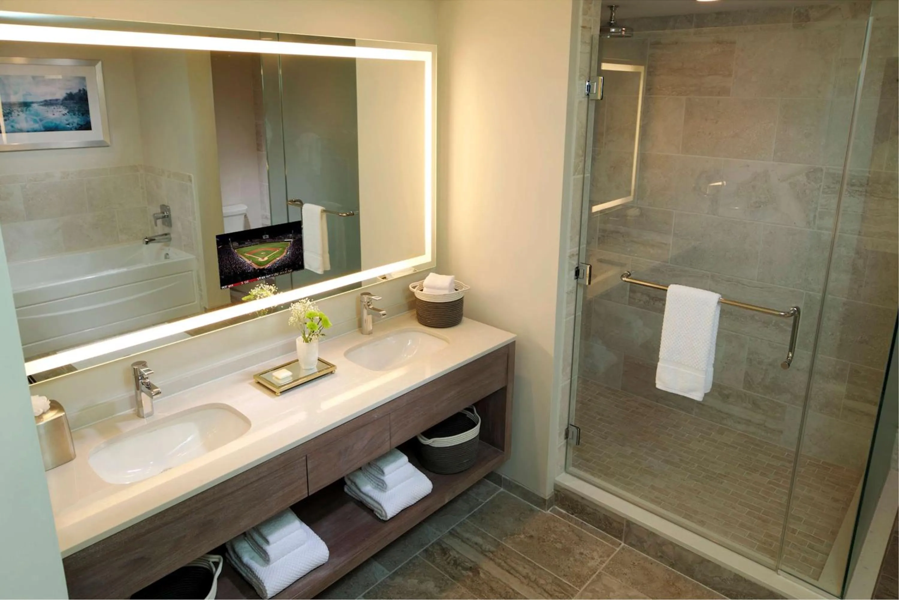 Bathroom in Hilton Grand Vacations Club Ocean Oak Resort Hilton Head