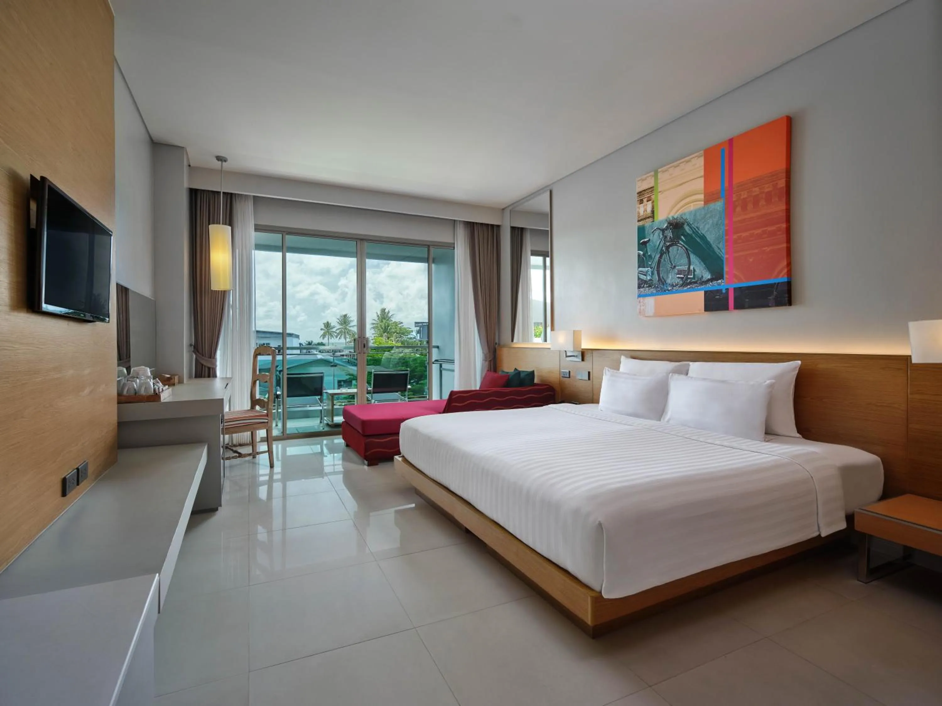 Bed in The Kee Resort & Spa