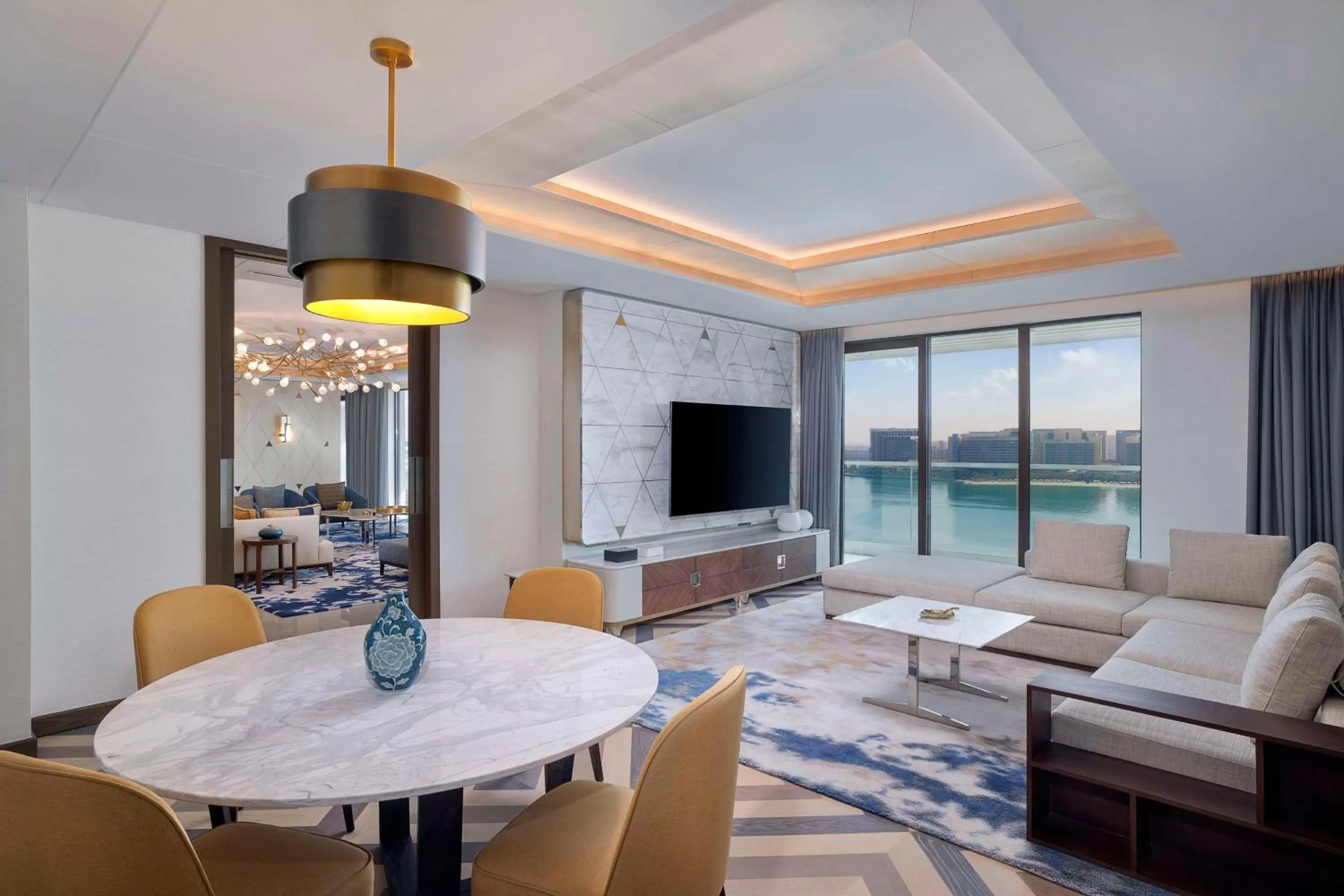 Living room in Hilton Abu Dhabi Yas Island