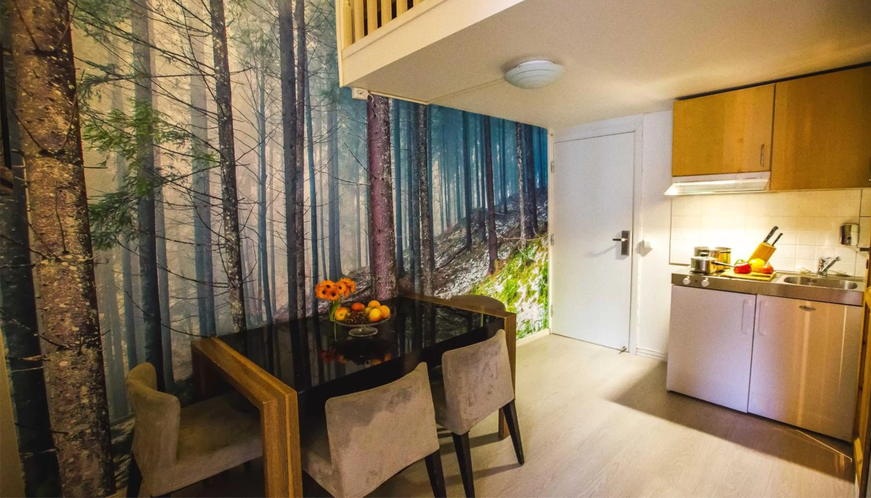 Dining area in Central City Apartments