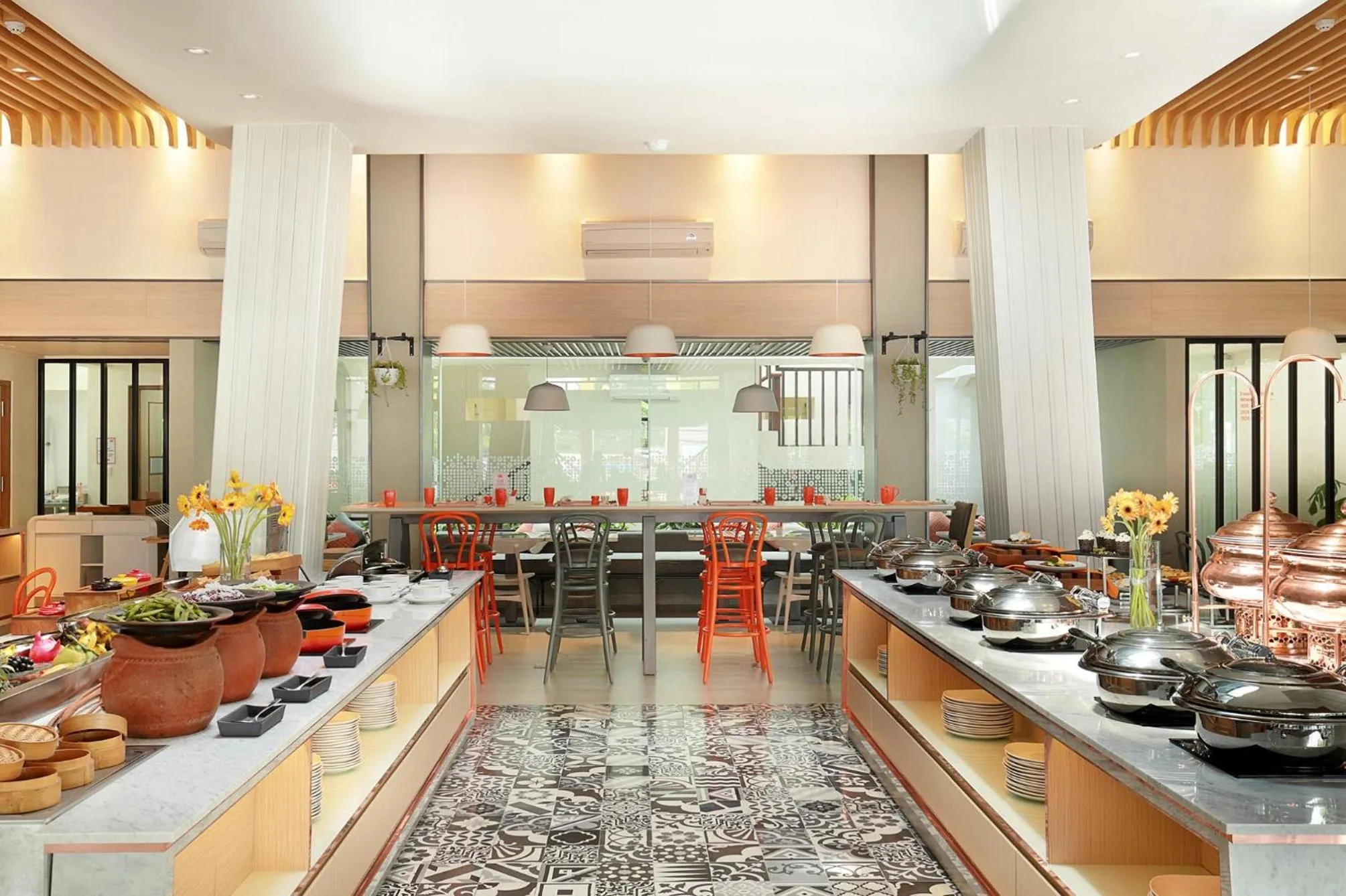 Buffet breakfast in HARRIS Hotel Kuta Tuban Bali