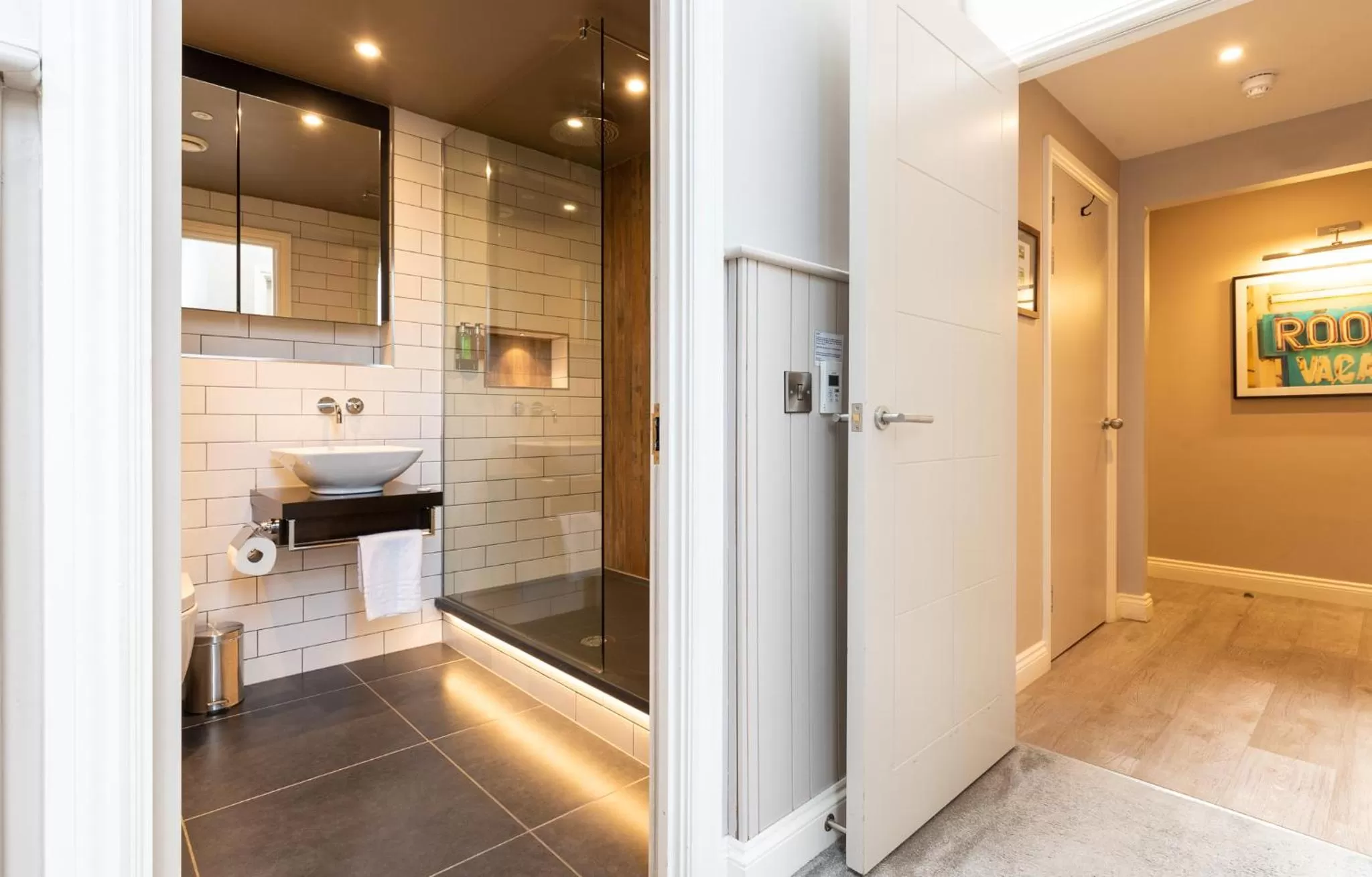 Shower in The Lawrance Luxury Aparthotel - York