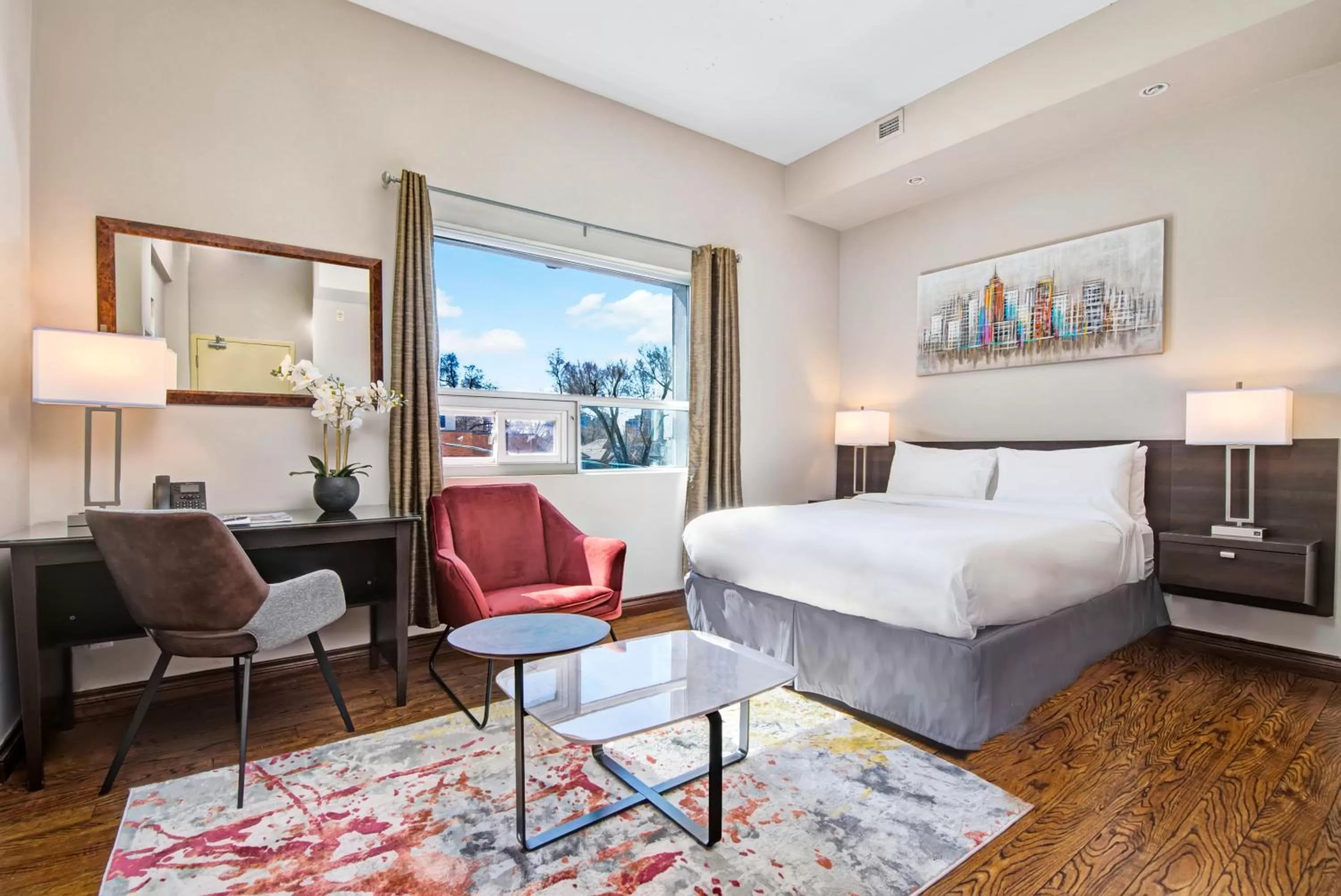 Bedroom, Bed in Willowdale Hotel Toronto North York