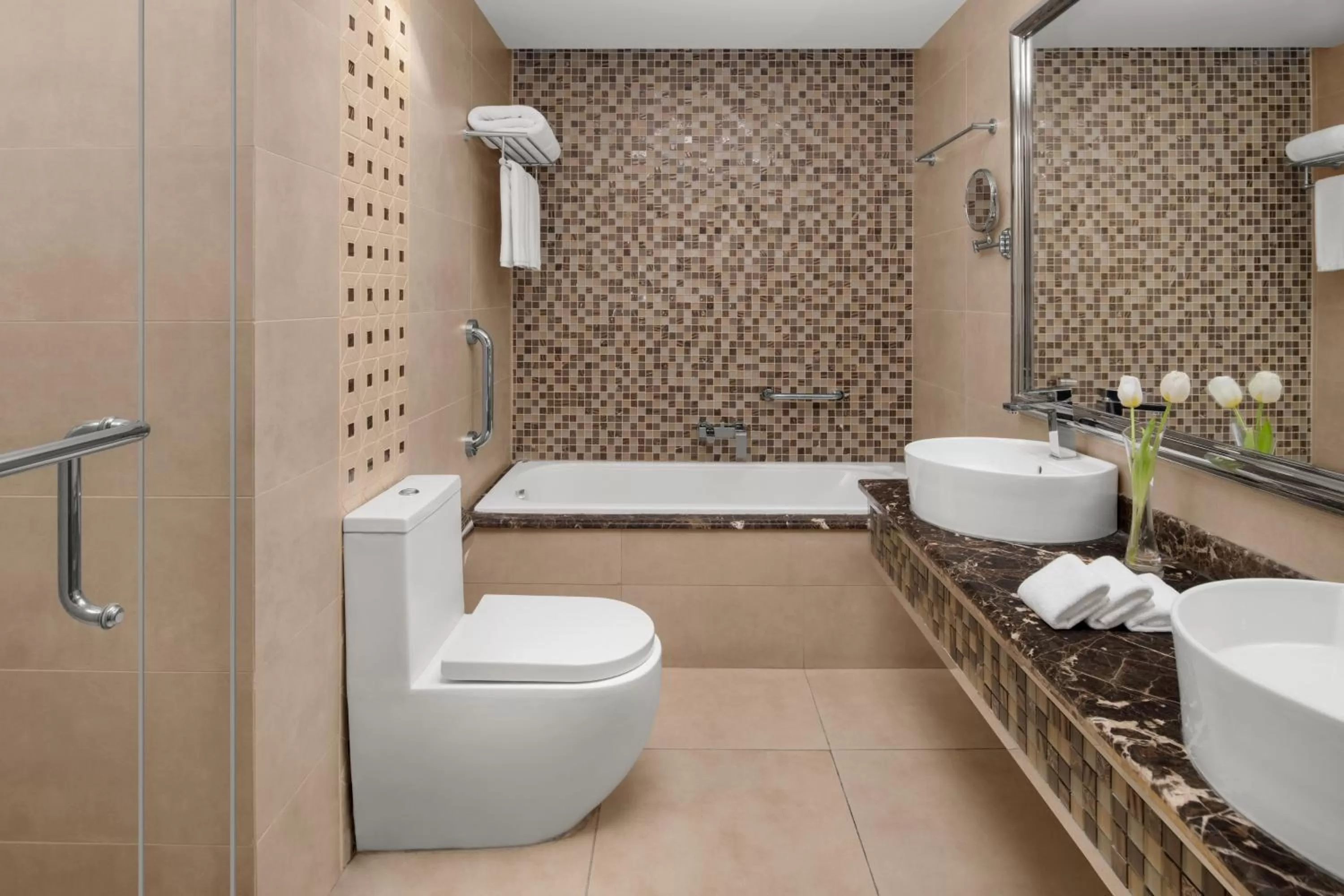 Bathroom in Crowne Plaza Riyadh Al Waha by IHG