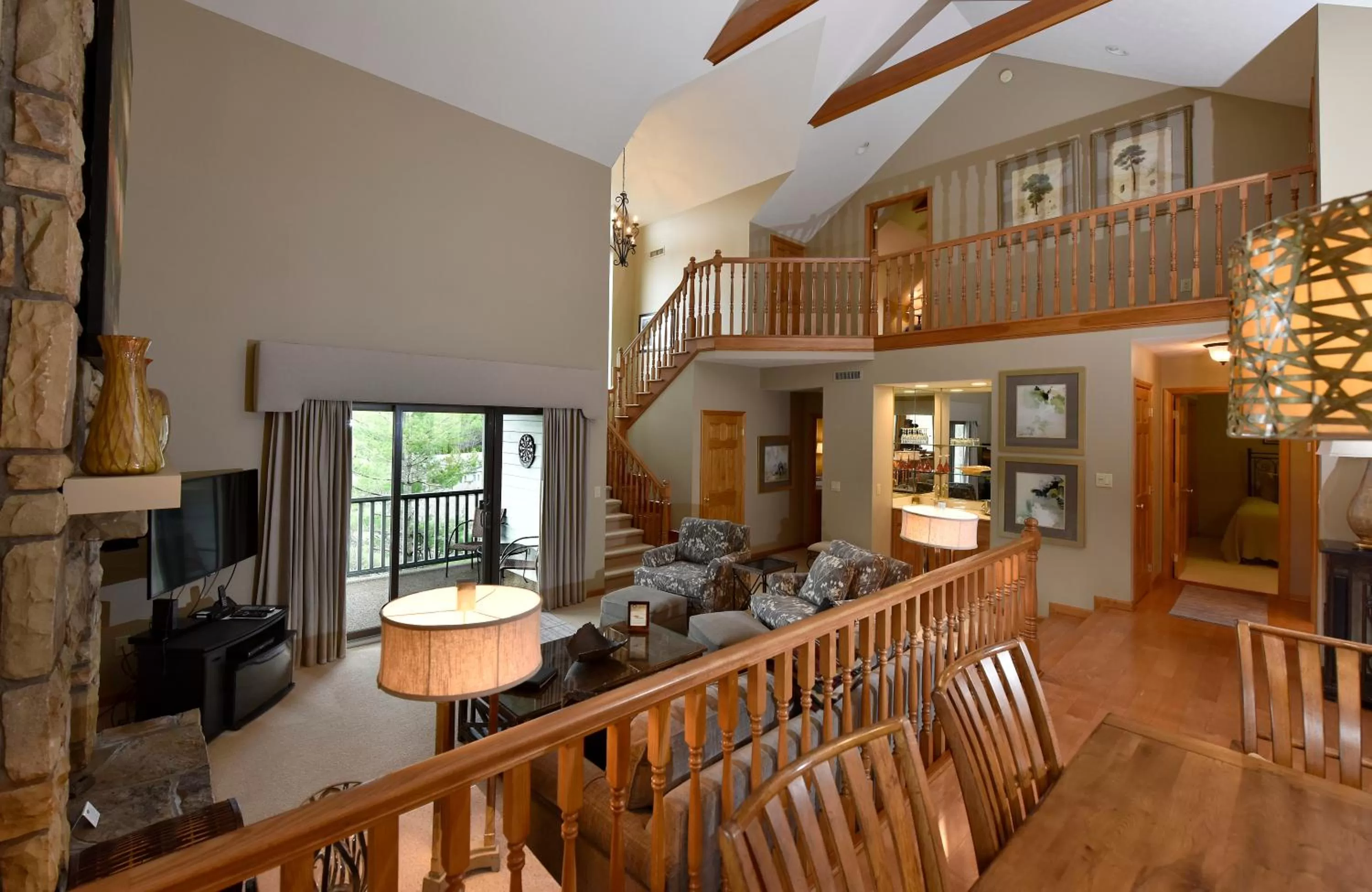 Living room in Chetola Resort Condominiums
