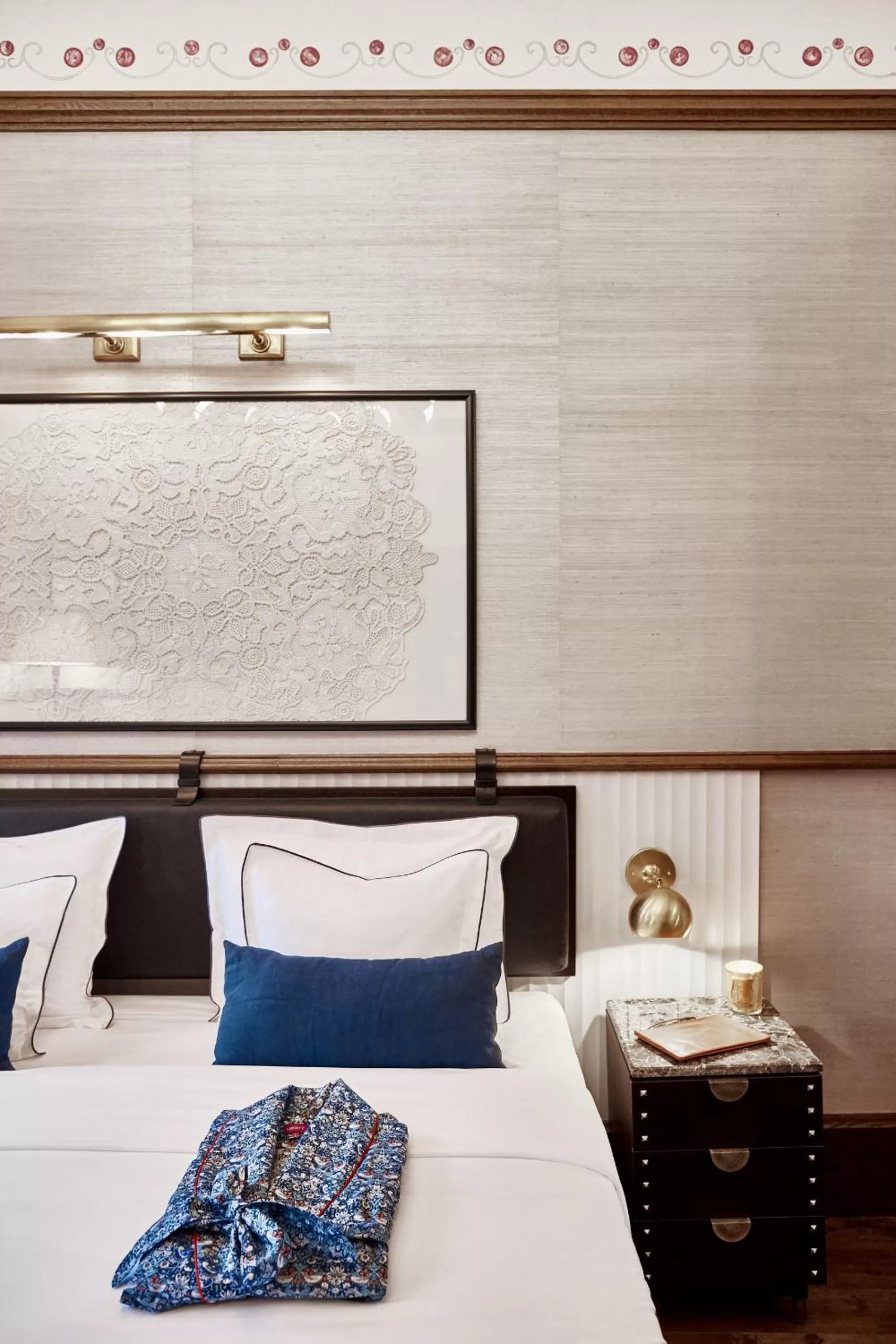 Decorative detail, Bed in Callas House