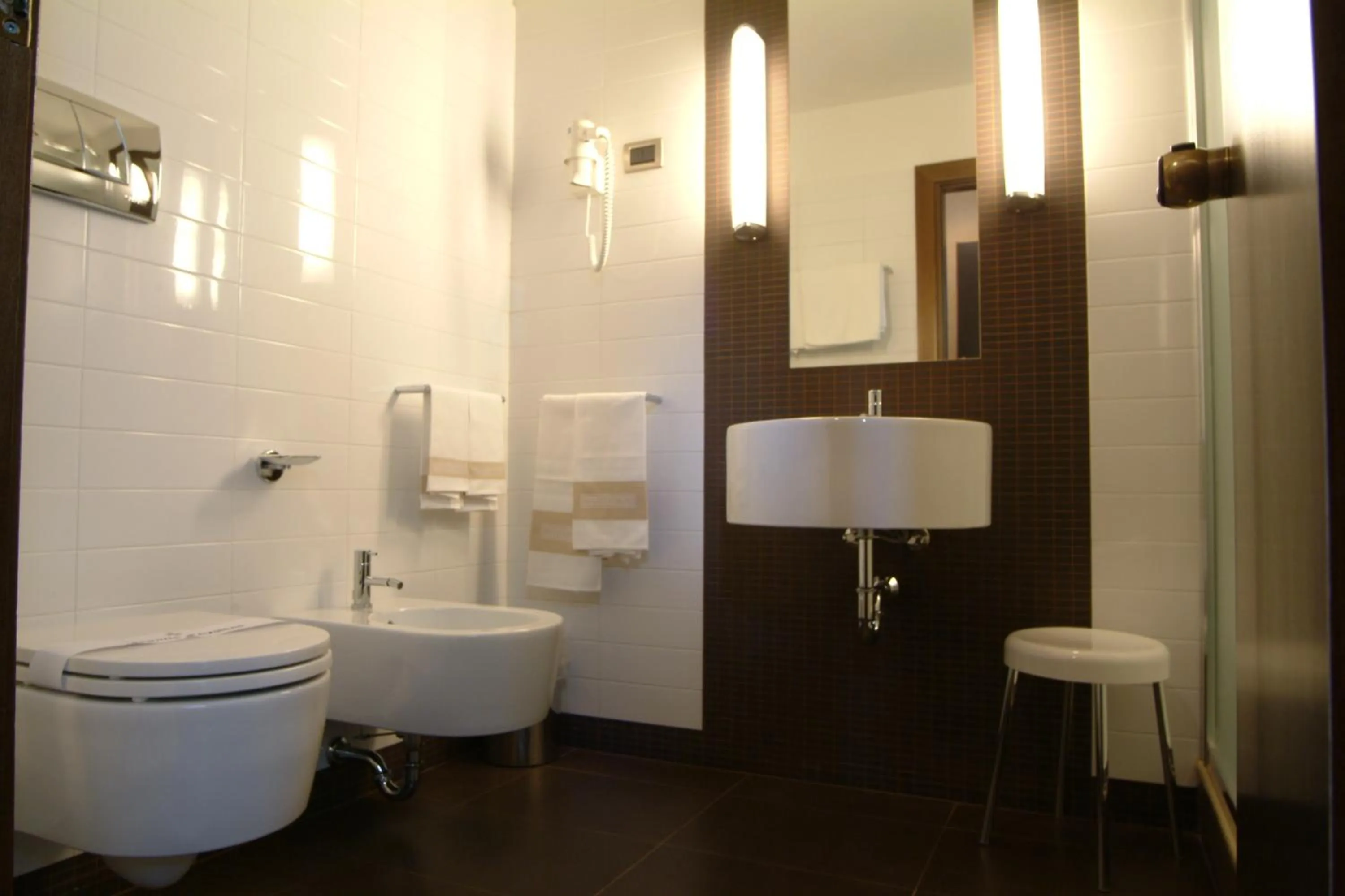 Bathroom in Hotel Ghironi