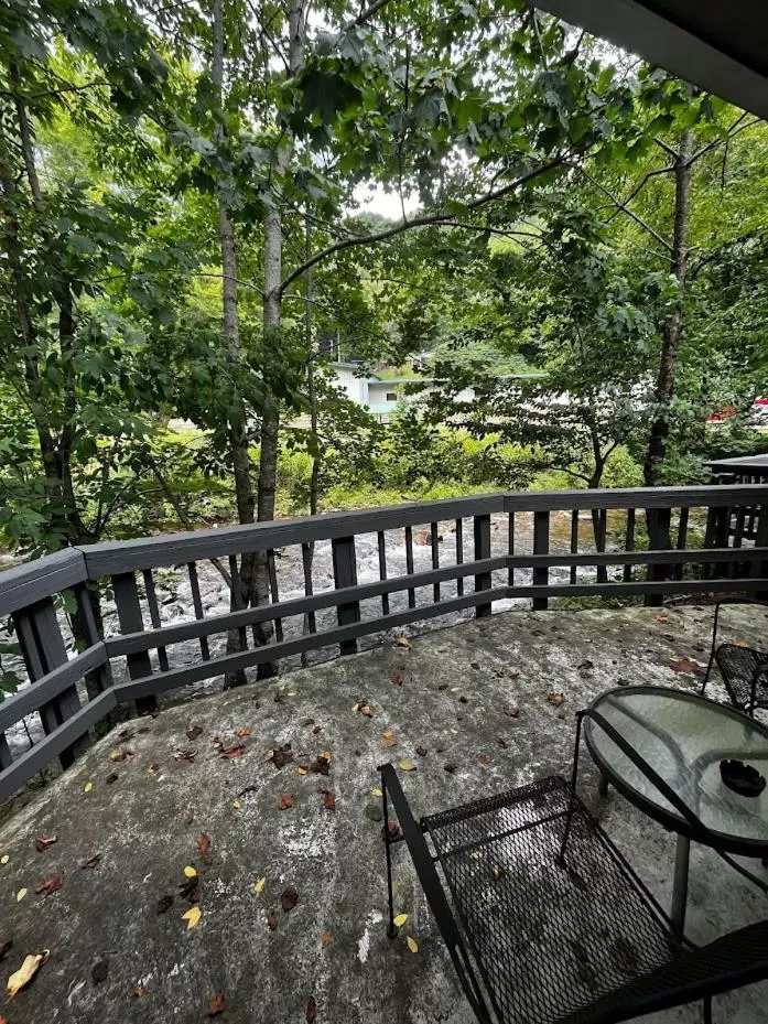River view, Balcony/Terrace in Meadowlark Motel with Restaurant & Bar