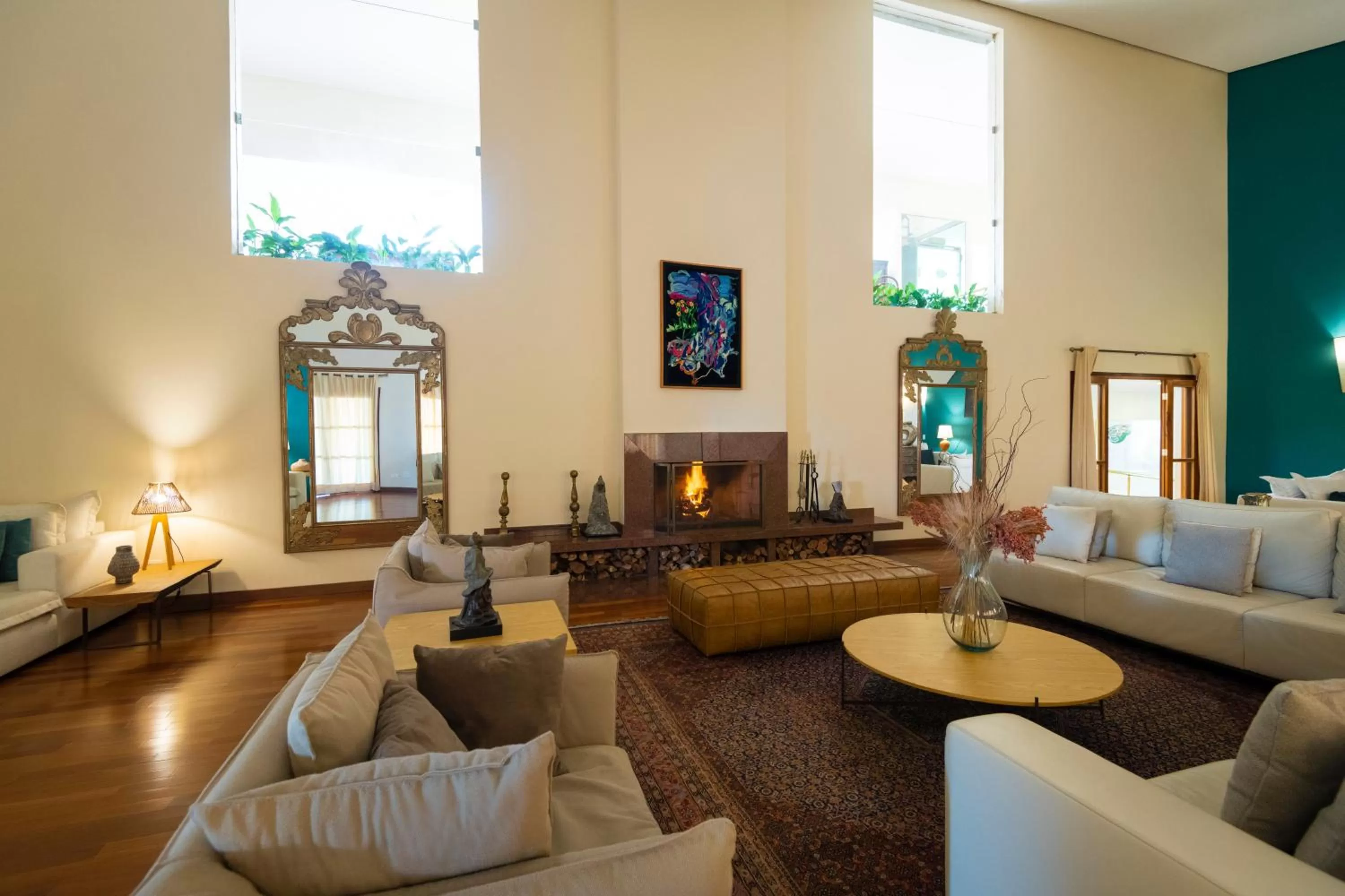 Seating area in Hotel Villa Rossa