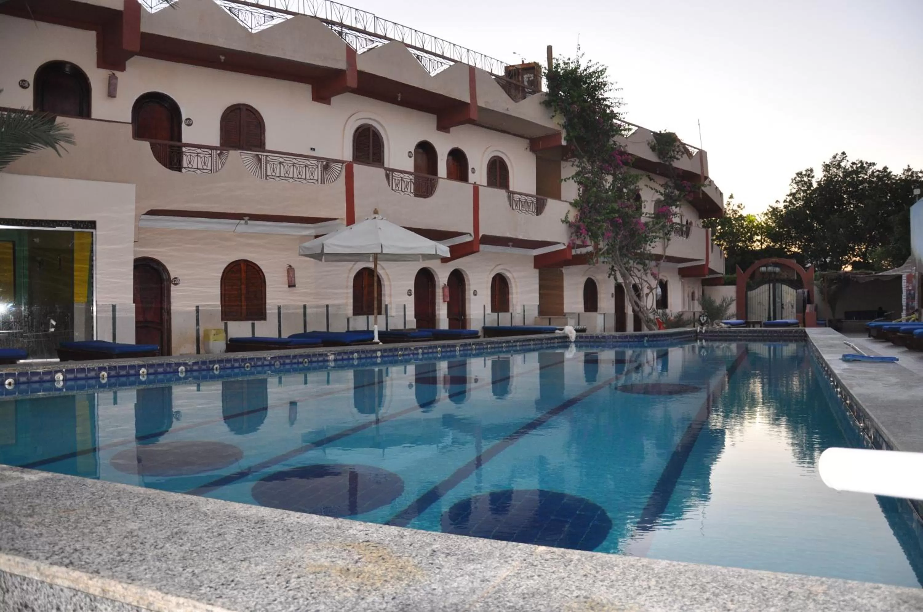 Pool view in Dahab Plaza Hotel