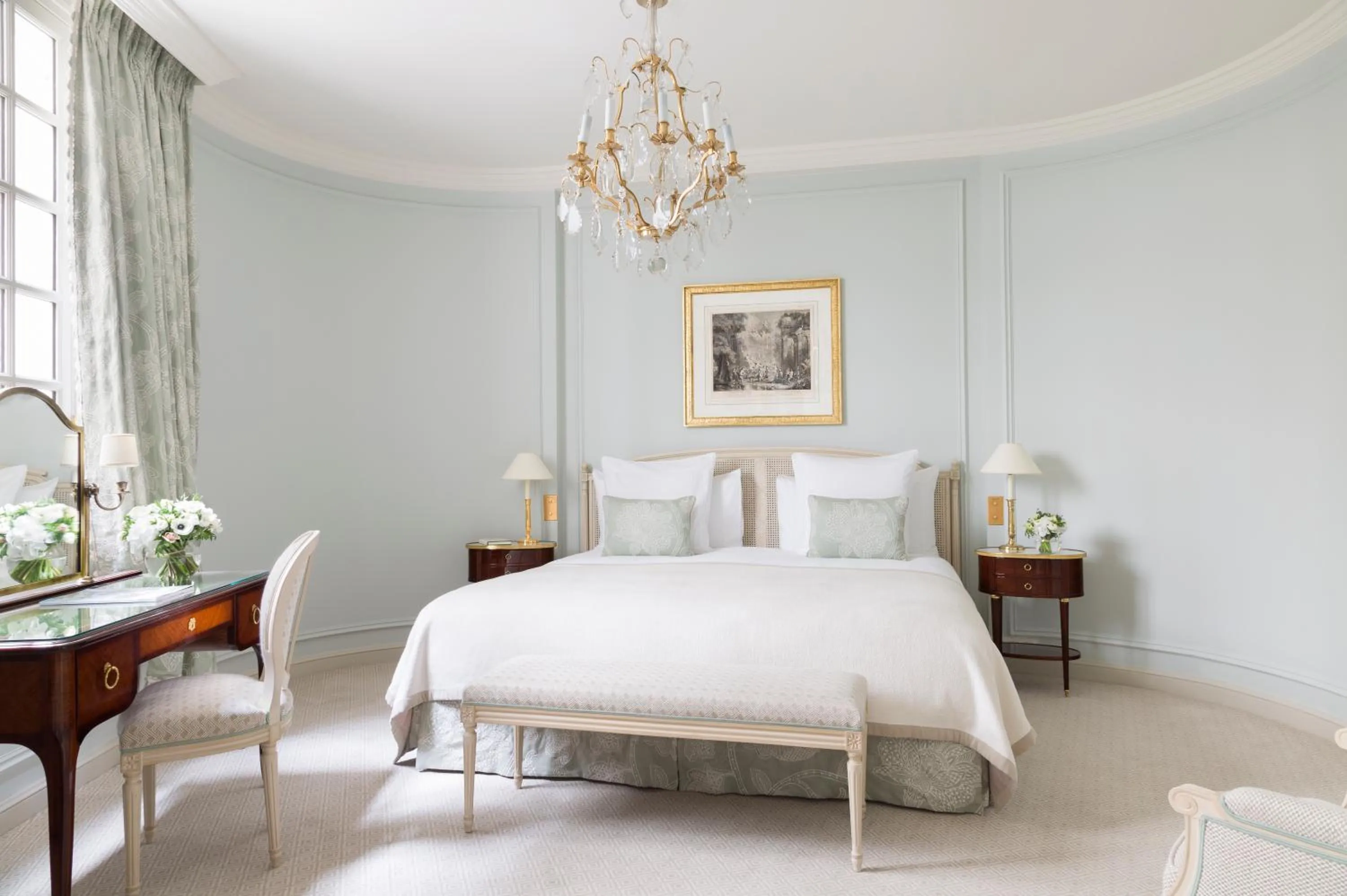 Bedroom, Bed in Le Bristol Paris, Oetker Hotels