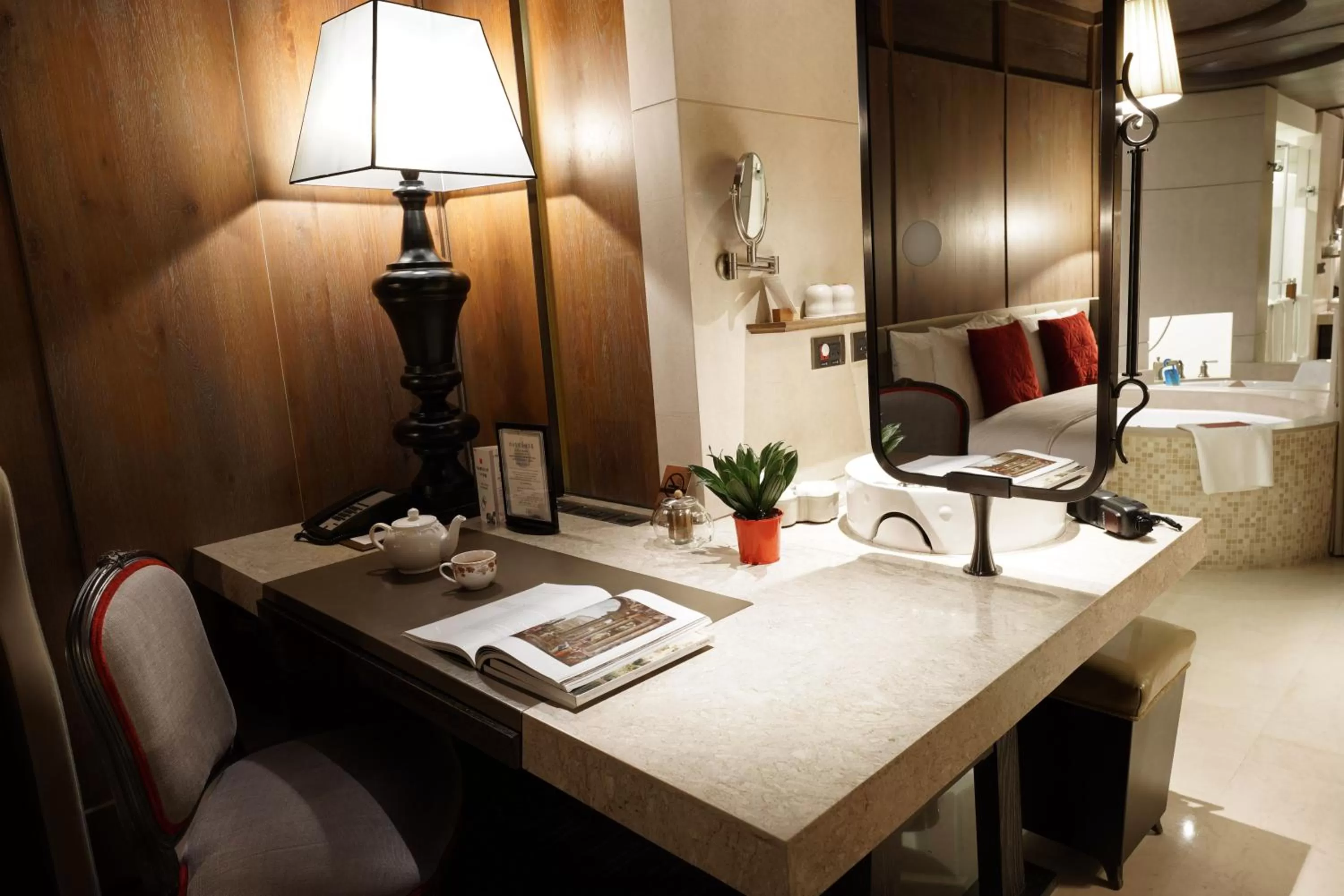 Seating area in Palais de Chine Hotel