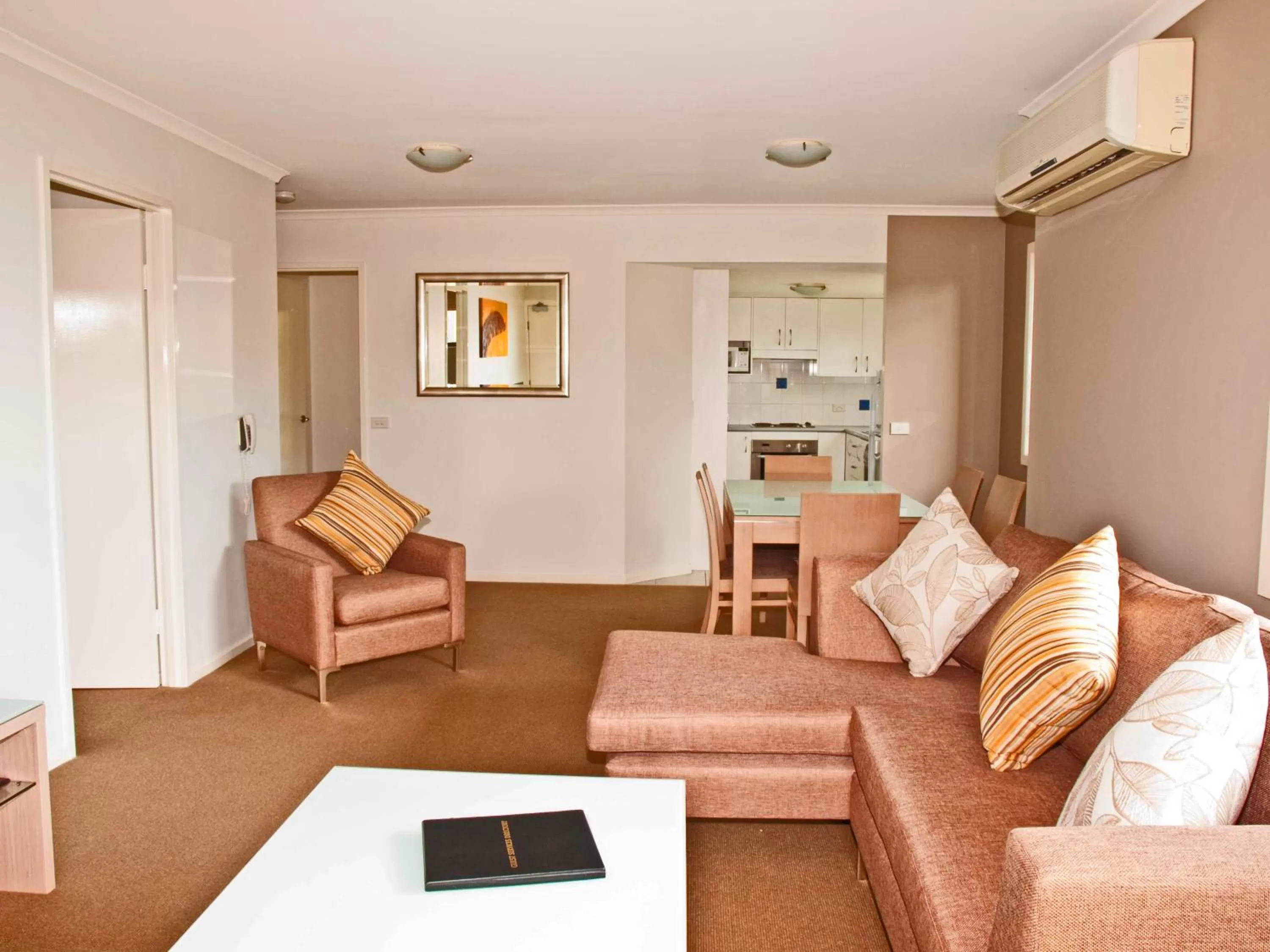 Living room in South Pacific Apartments