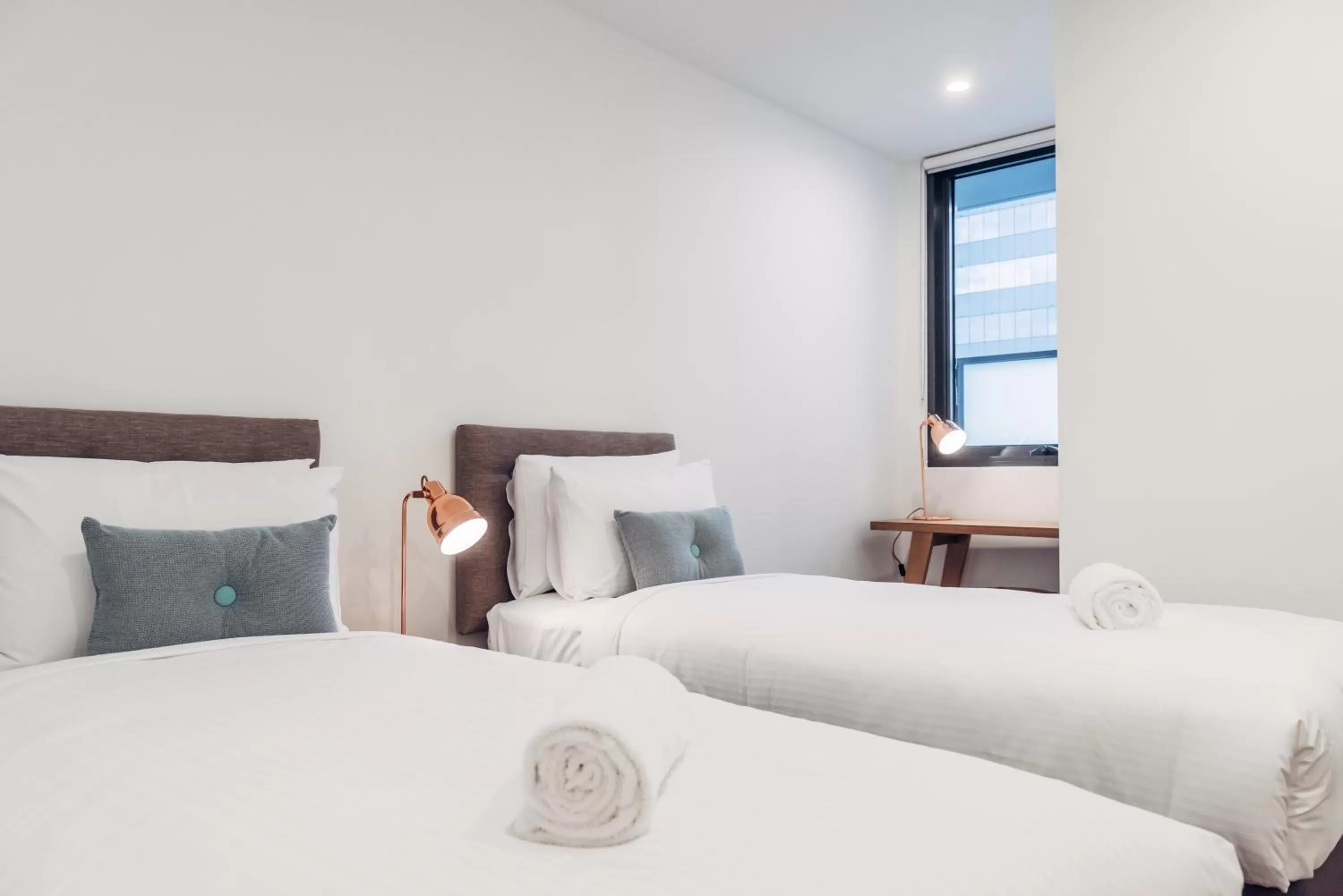 Bed in Comfort Apartments Box Hill