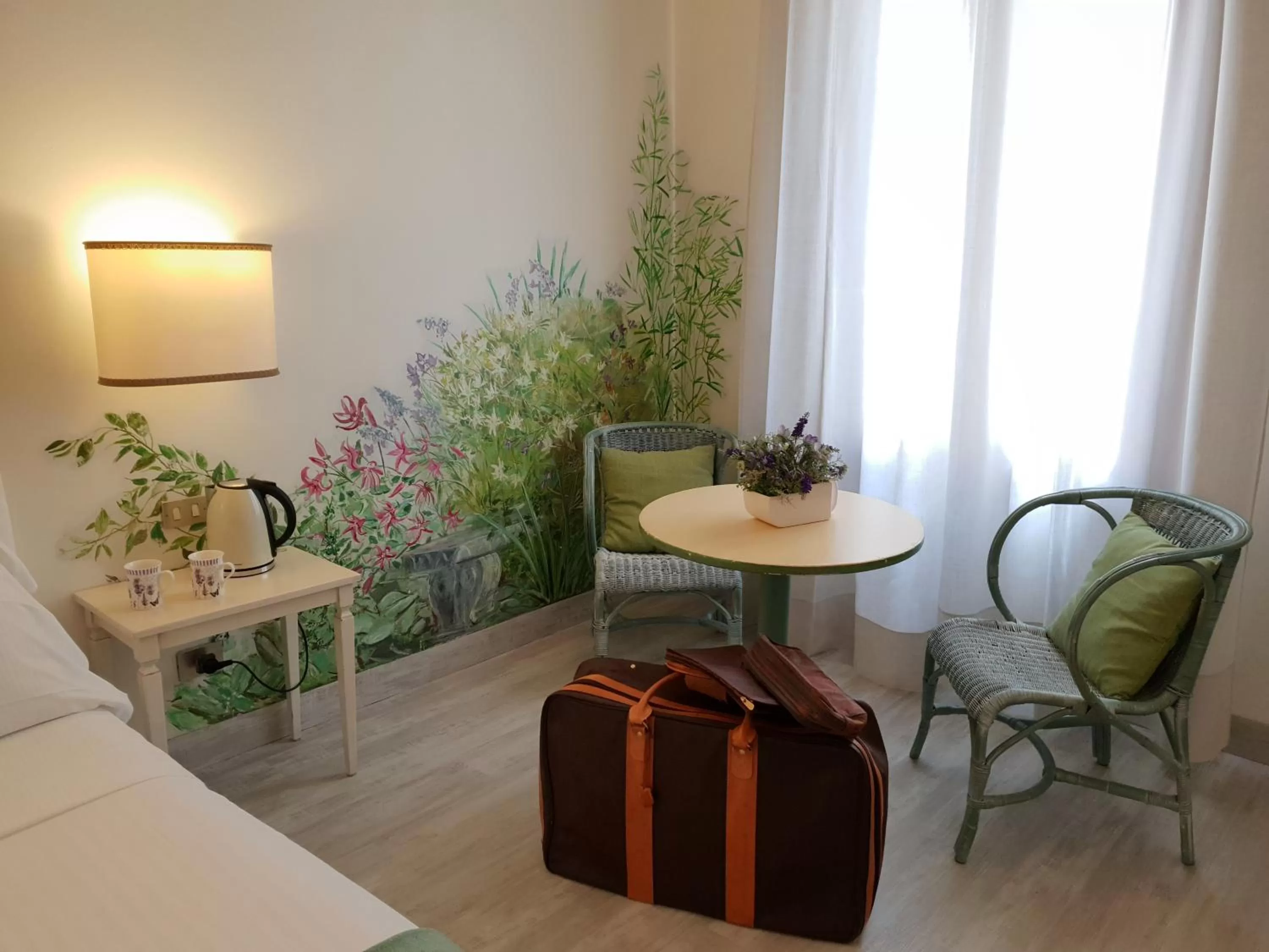 Decorative detail in Albergo Al Moretto