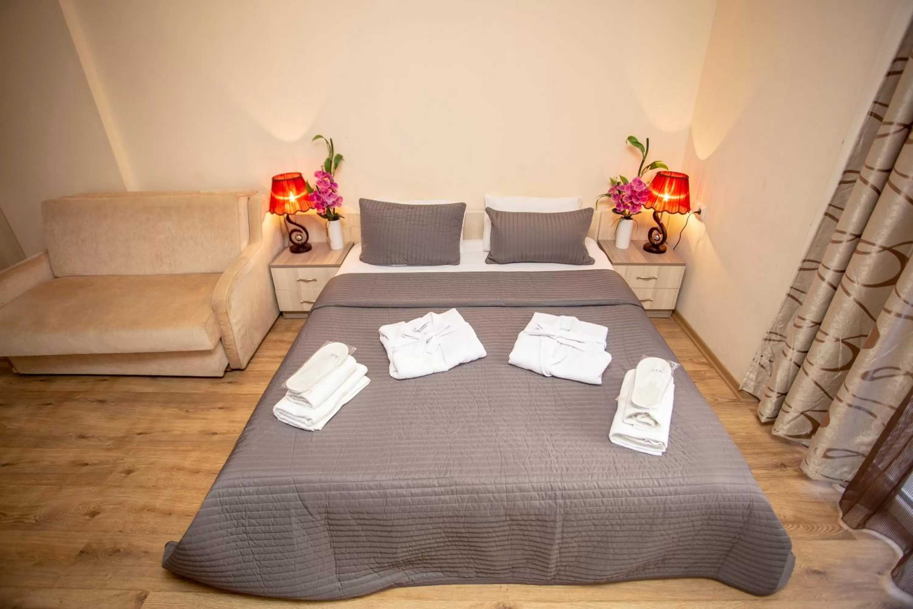 Living room, Bed in Blue Star Batumi