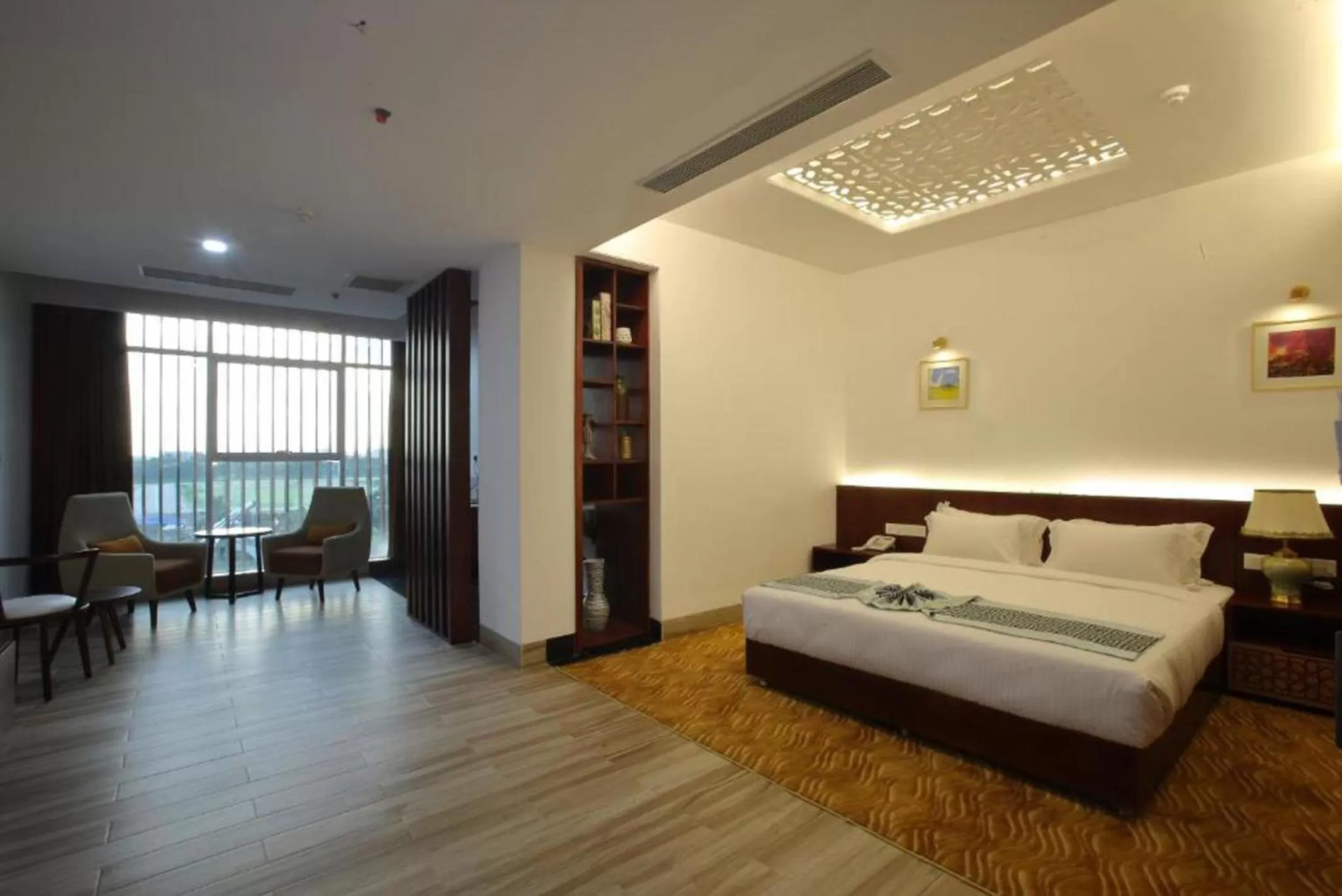 Photo of the whole room, Bed in Empyrean Dhaka City Centre