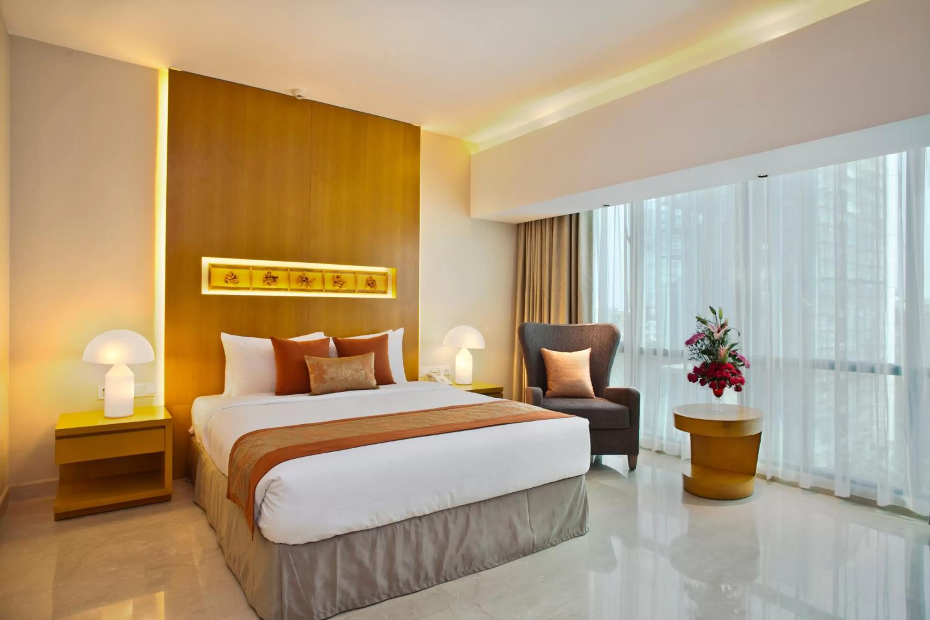 Bed in Lakeshore Suites, Banani
