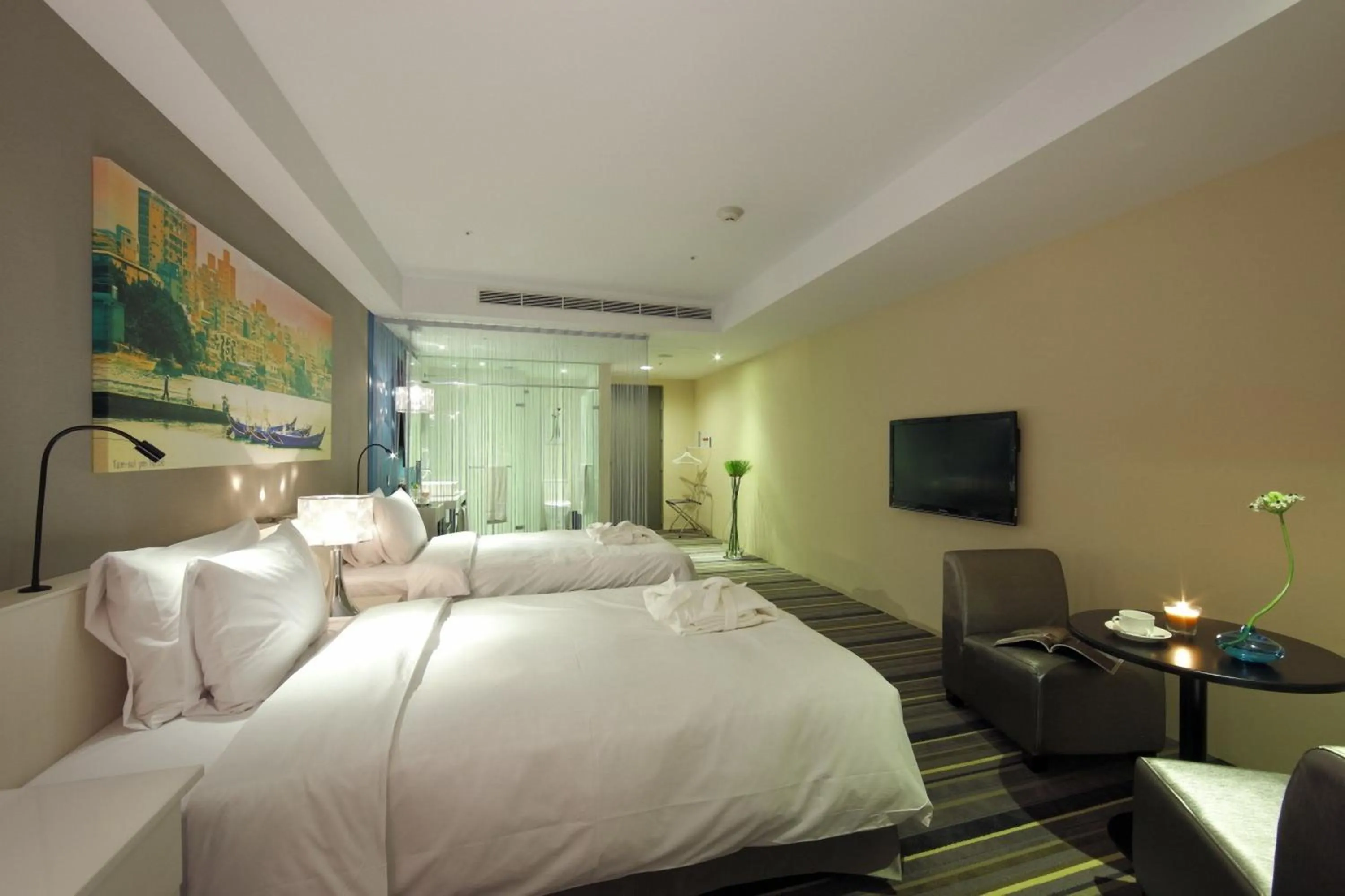 Bedroom, Bed in Hotelday Tamsui