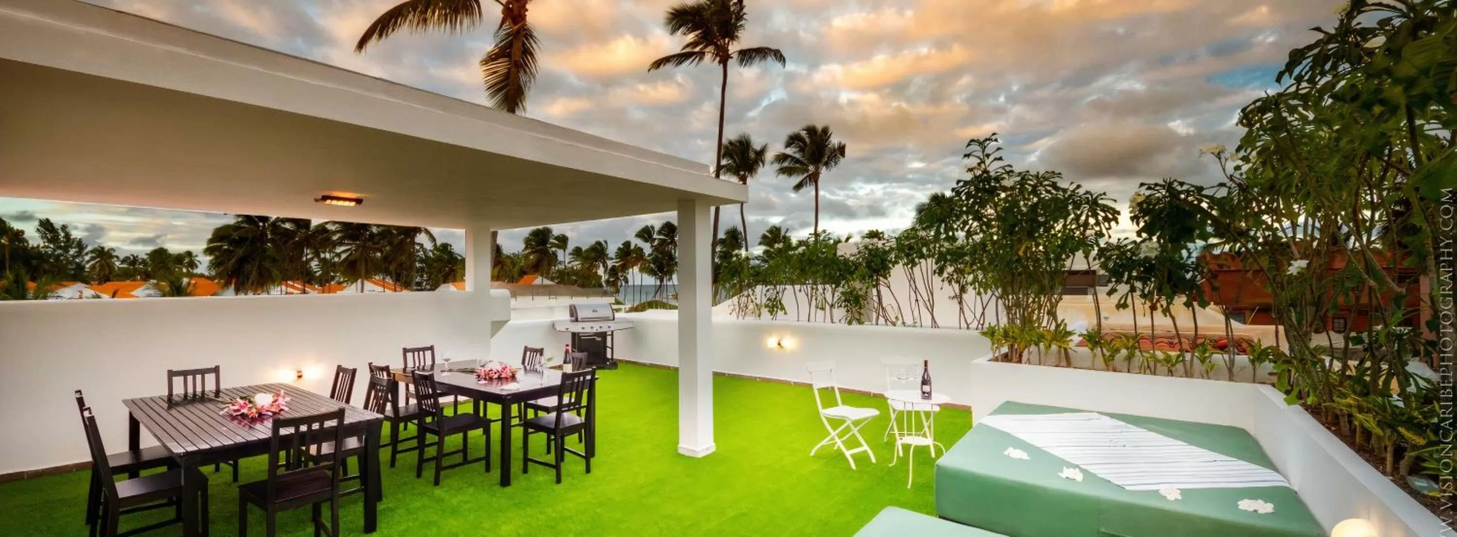 Balcony/Terrace in Flor del Mar Condo Punta Cana Beachfront
