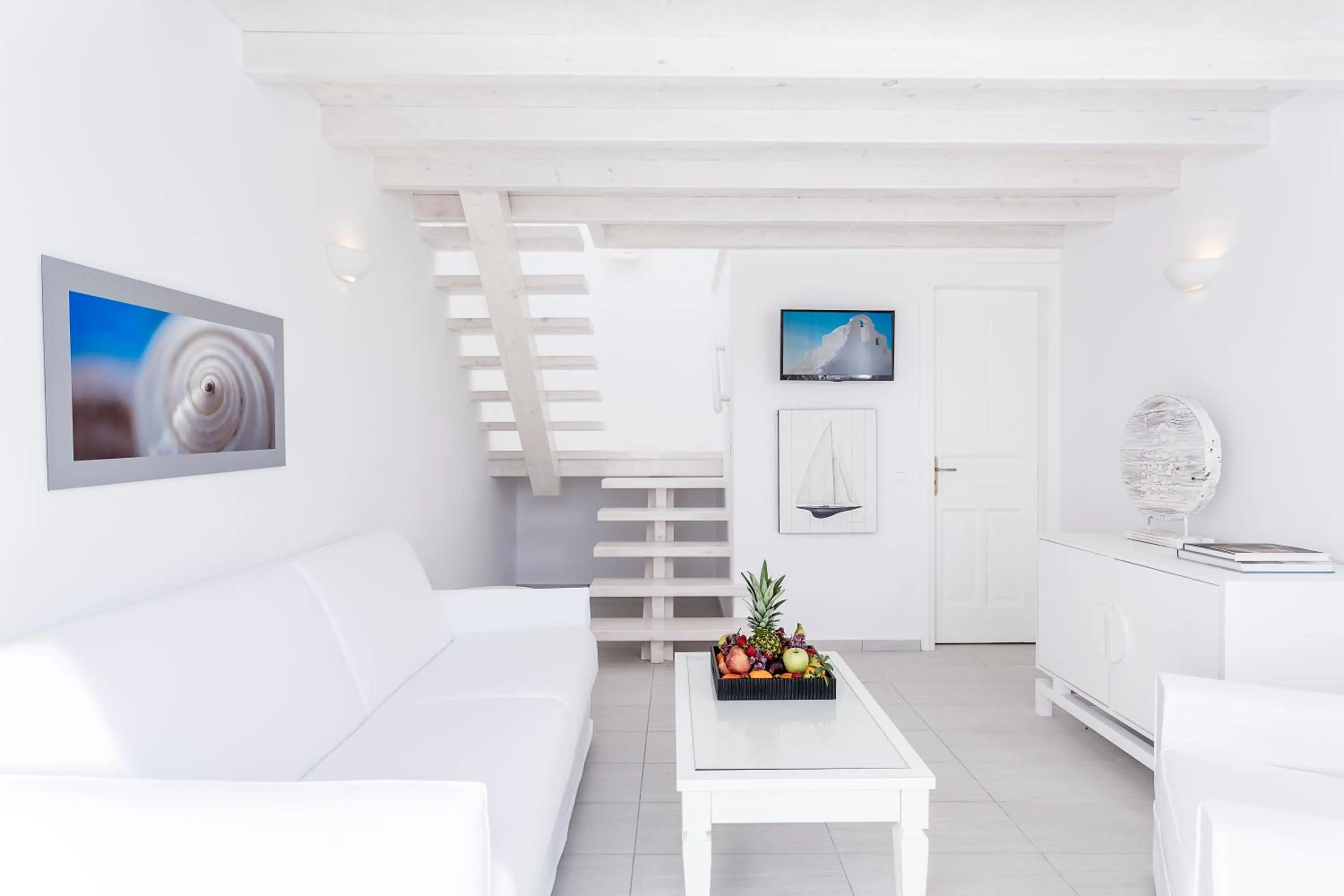 Living room, Bed in Archipelagos Hotel - Small Luxury Hotels of the World