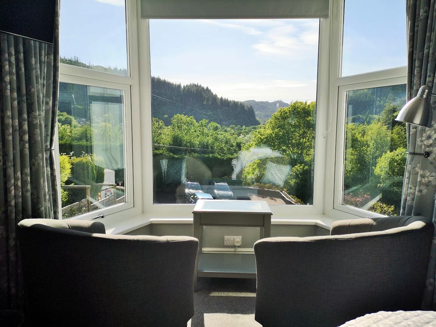 Bed, Mountain View in Aberconwy House B&B