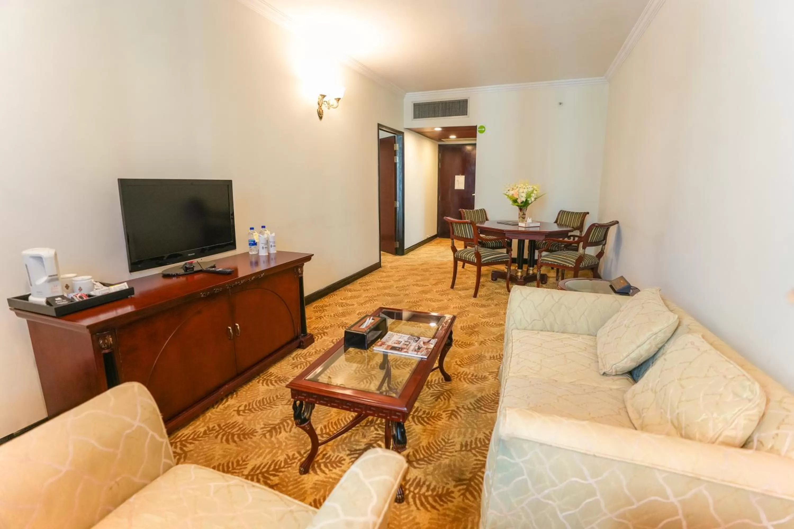 Seating area in Hotel Sarina