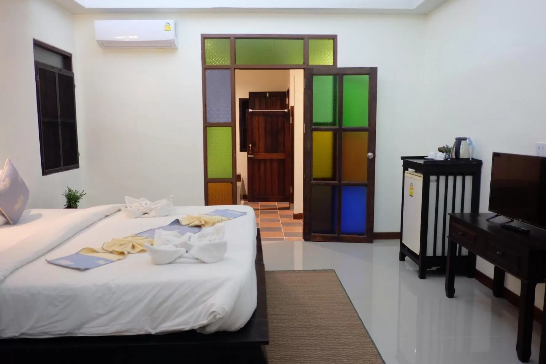 View (from property/room), Bed in Rainforest Huahin Village Hotel