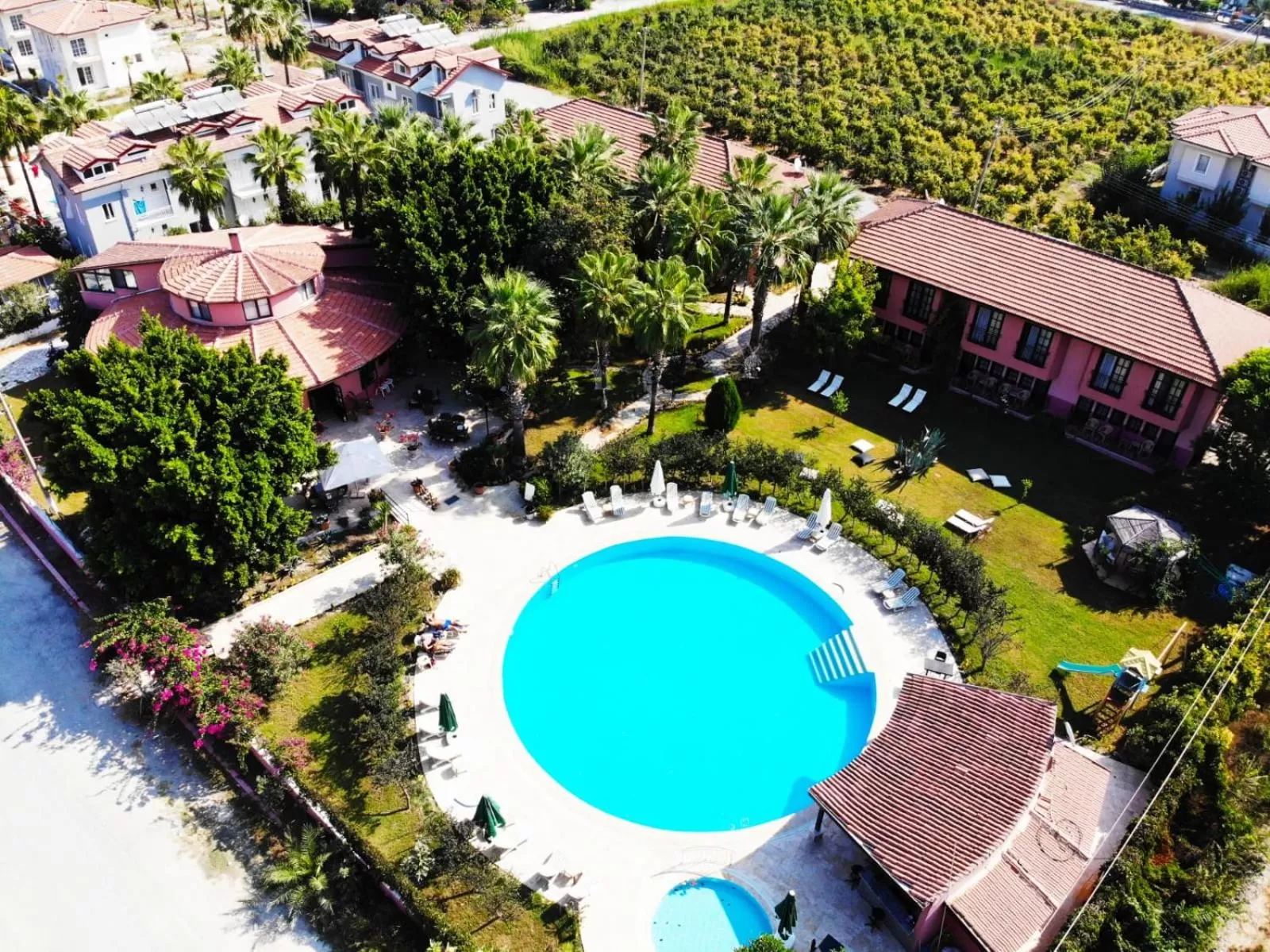 Pool view in Hotel Palme Dalyan