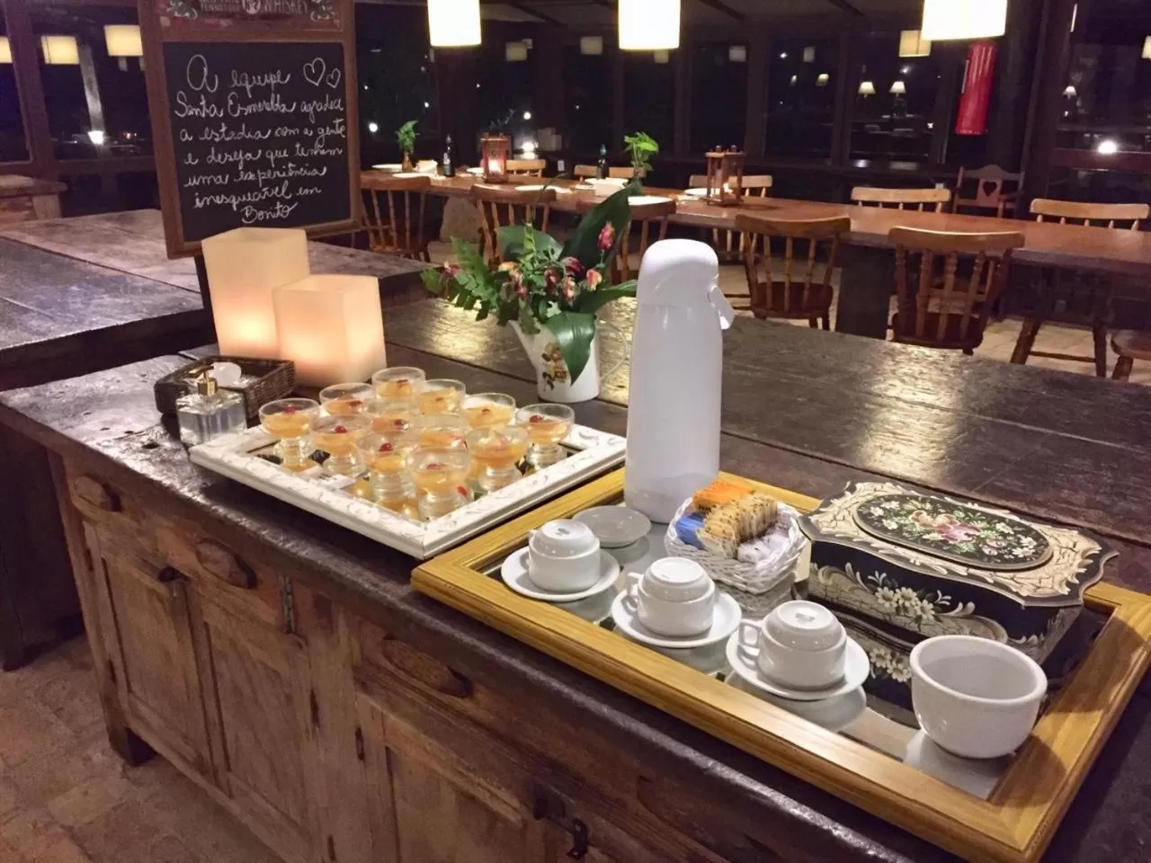 Food and drinks in Hotel Santa Esmeralda