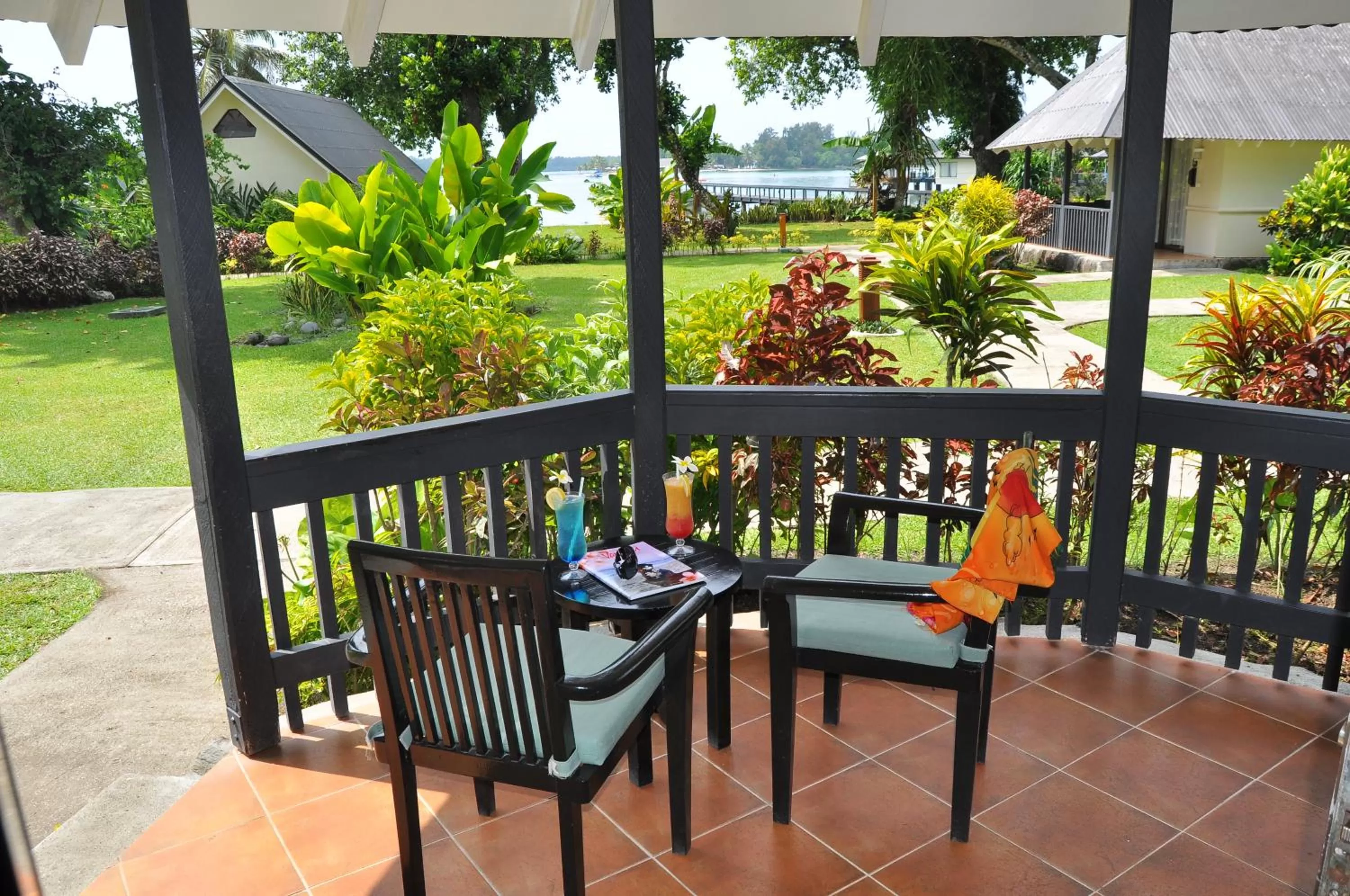 Patio in Warwick Le Lagon Resort & Spa, Vanuatu