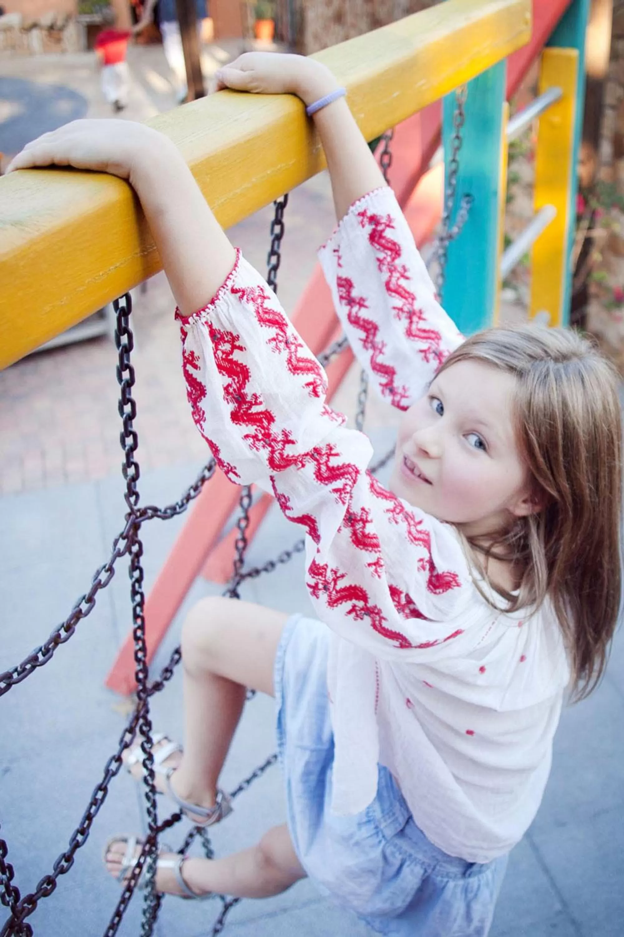 Children play ground in Złoty Lin