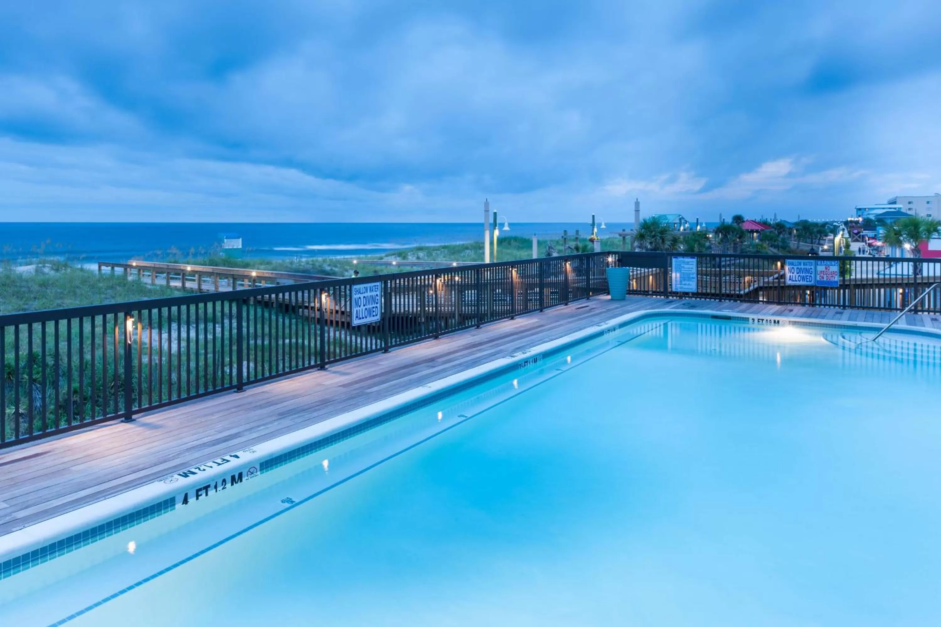 Pool view in Hampton Inn & Suites by Hilton Carolina Beach Oceanfront