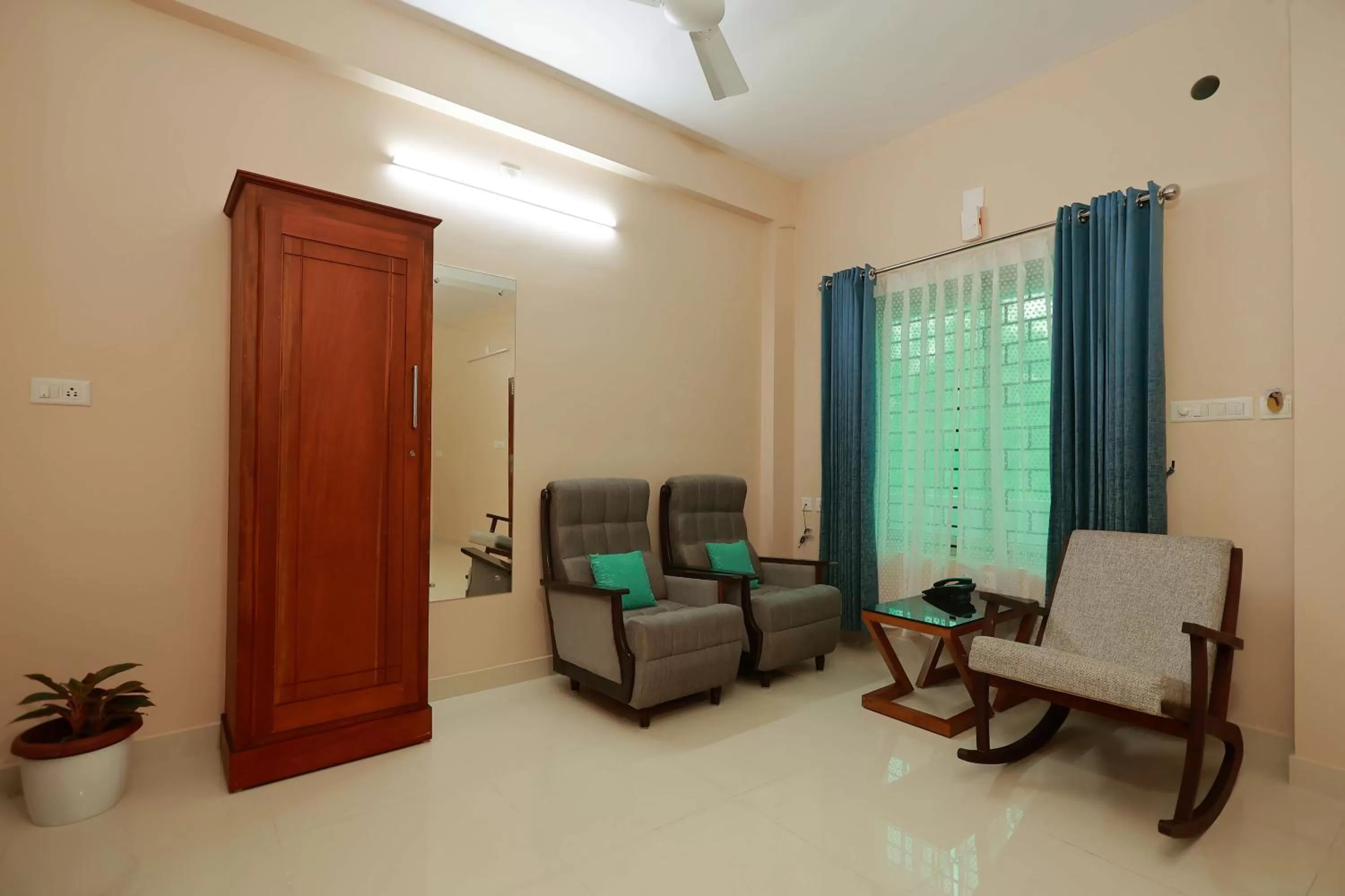 Seating area in Isha Residency