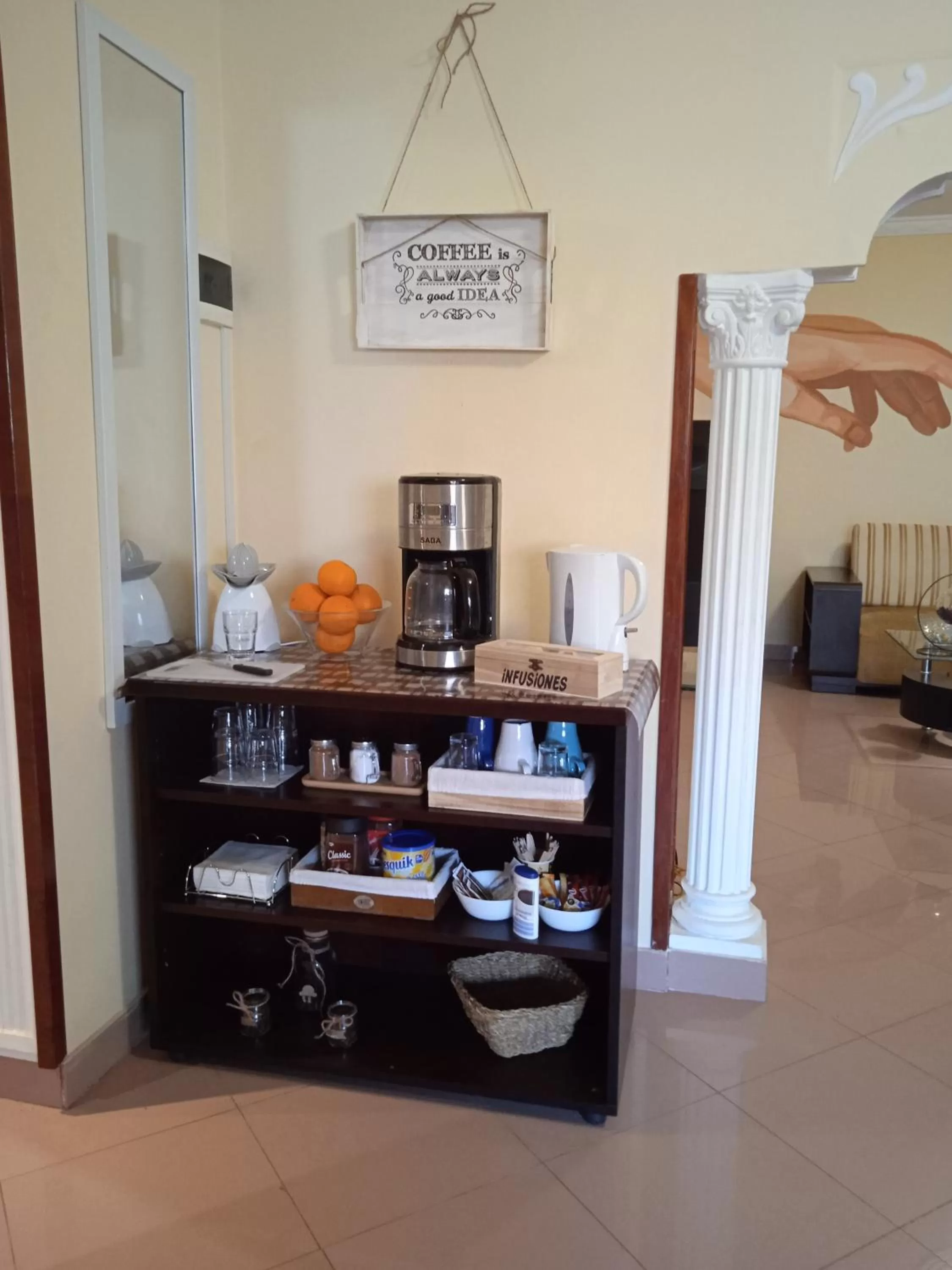 Coffee/tea facilities in B&B Paraiso del Sol