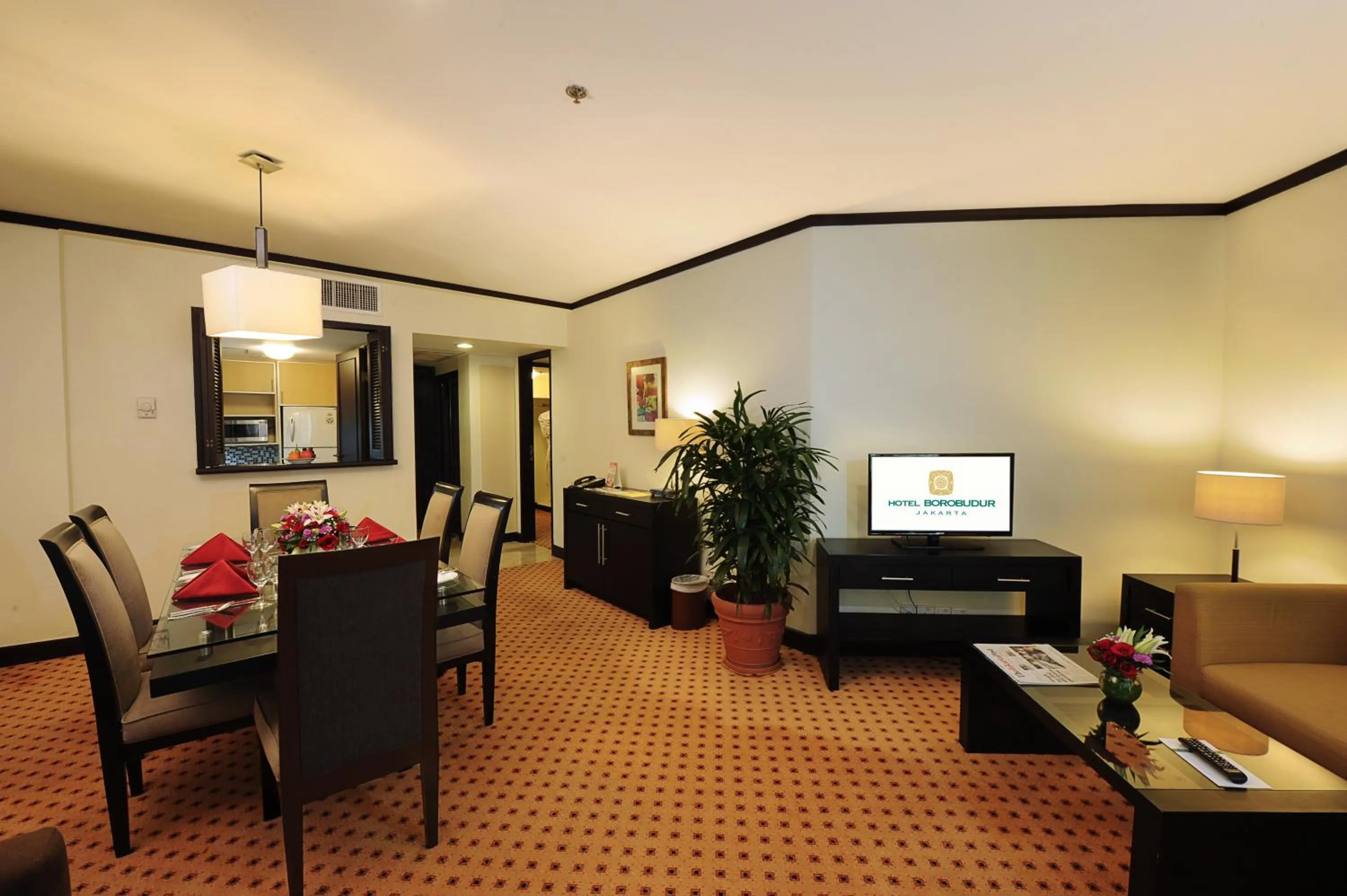 Living room in Hotel Borobudur Jakarta