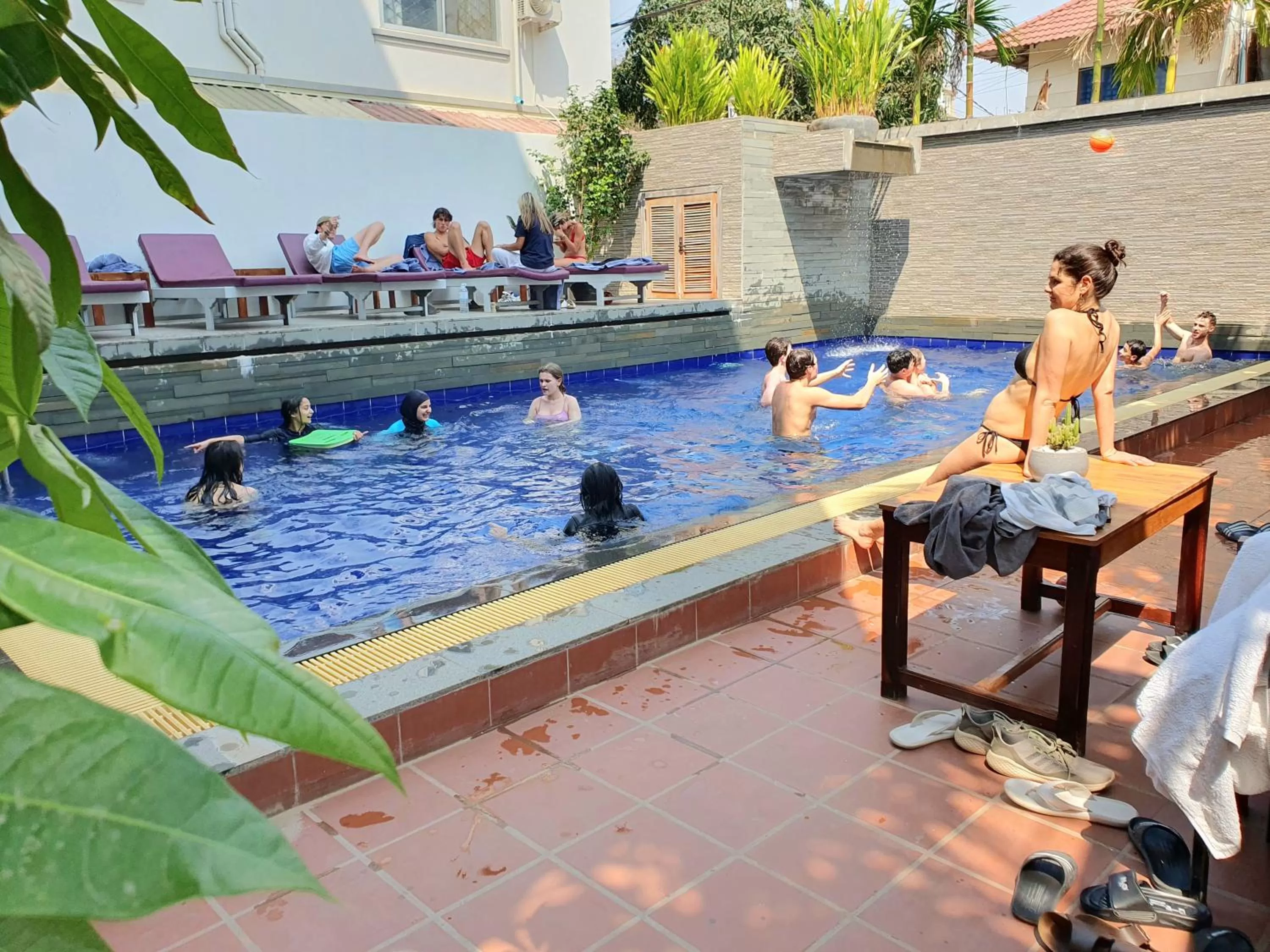 Swimming Pool in Long Night Siem Reap Hotel