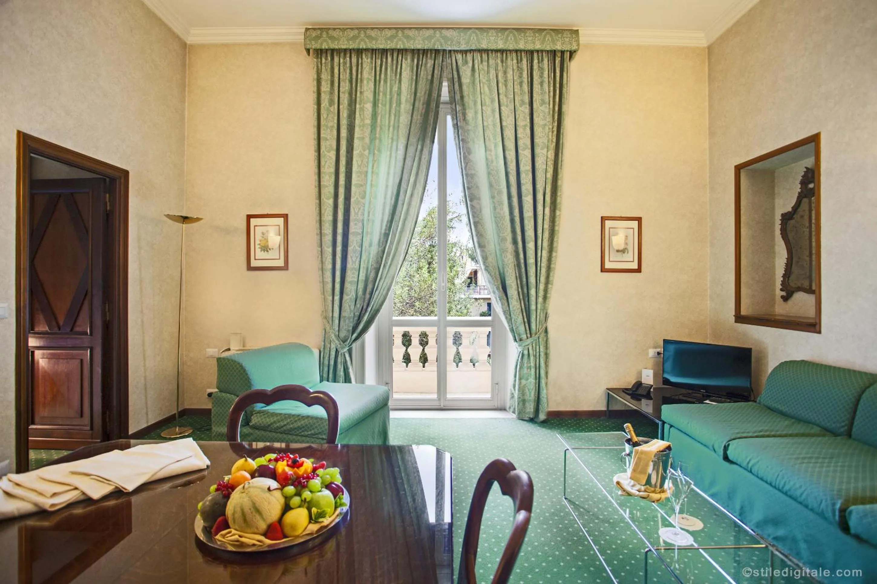 Living room in Aldrovandi Residence City Suites