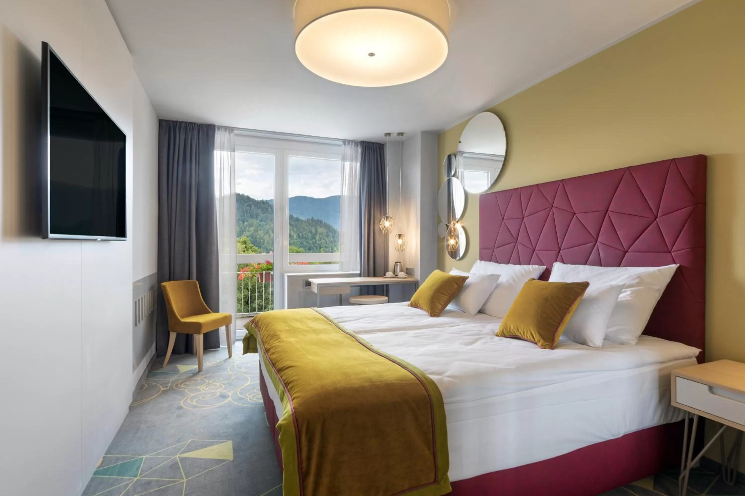 Double Room with Balcony - Lake Side in Bled Rose Hotel