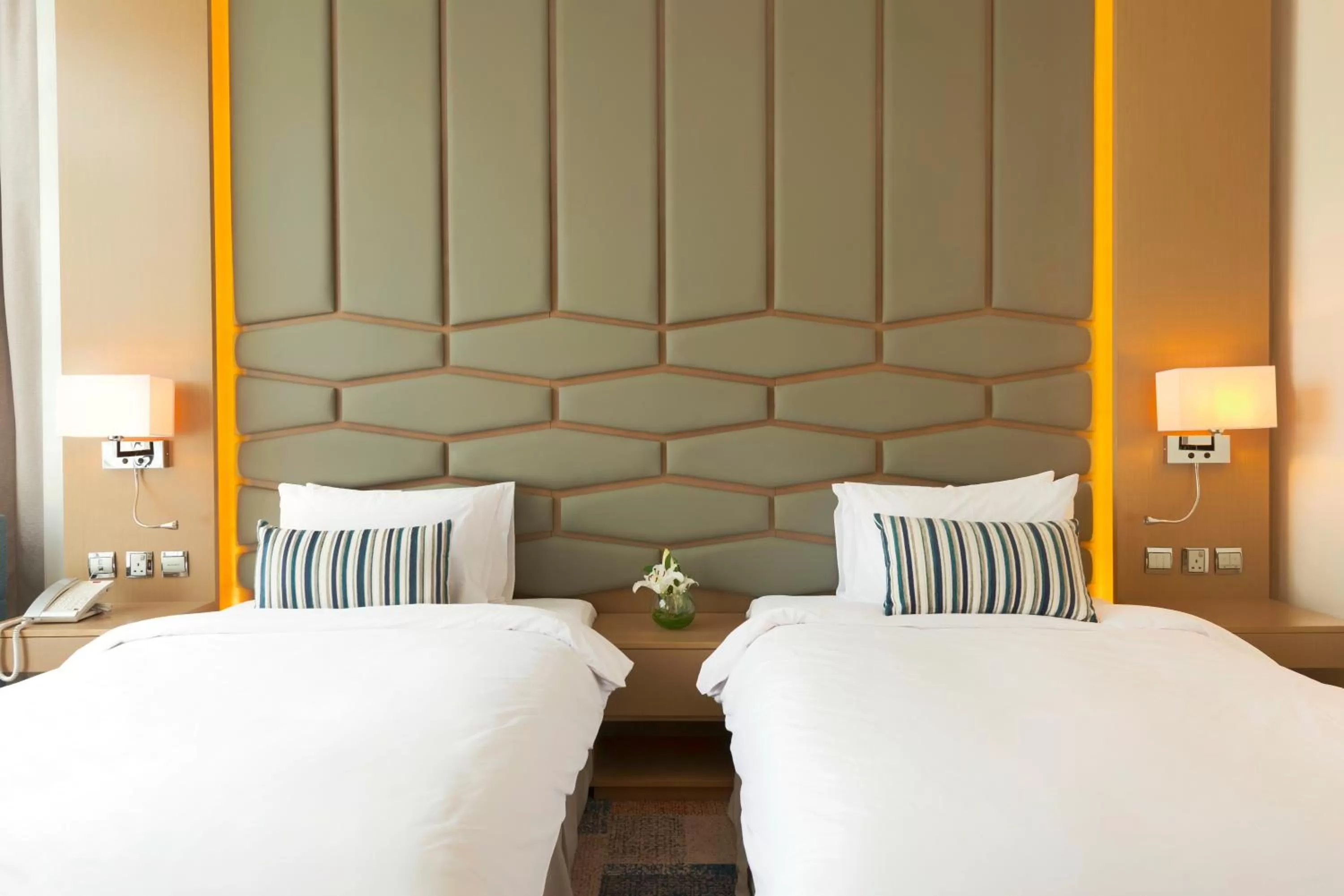 Superior Twin Room With Free access to Hotel's private beach at Palm - Jumeirah in Canal Central Hotel