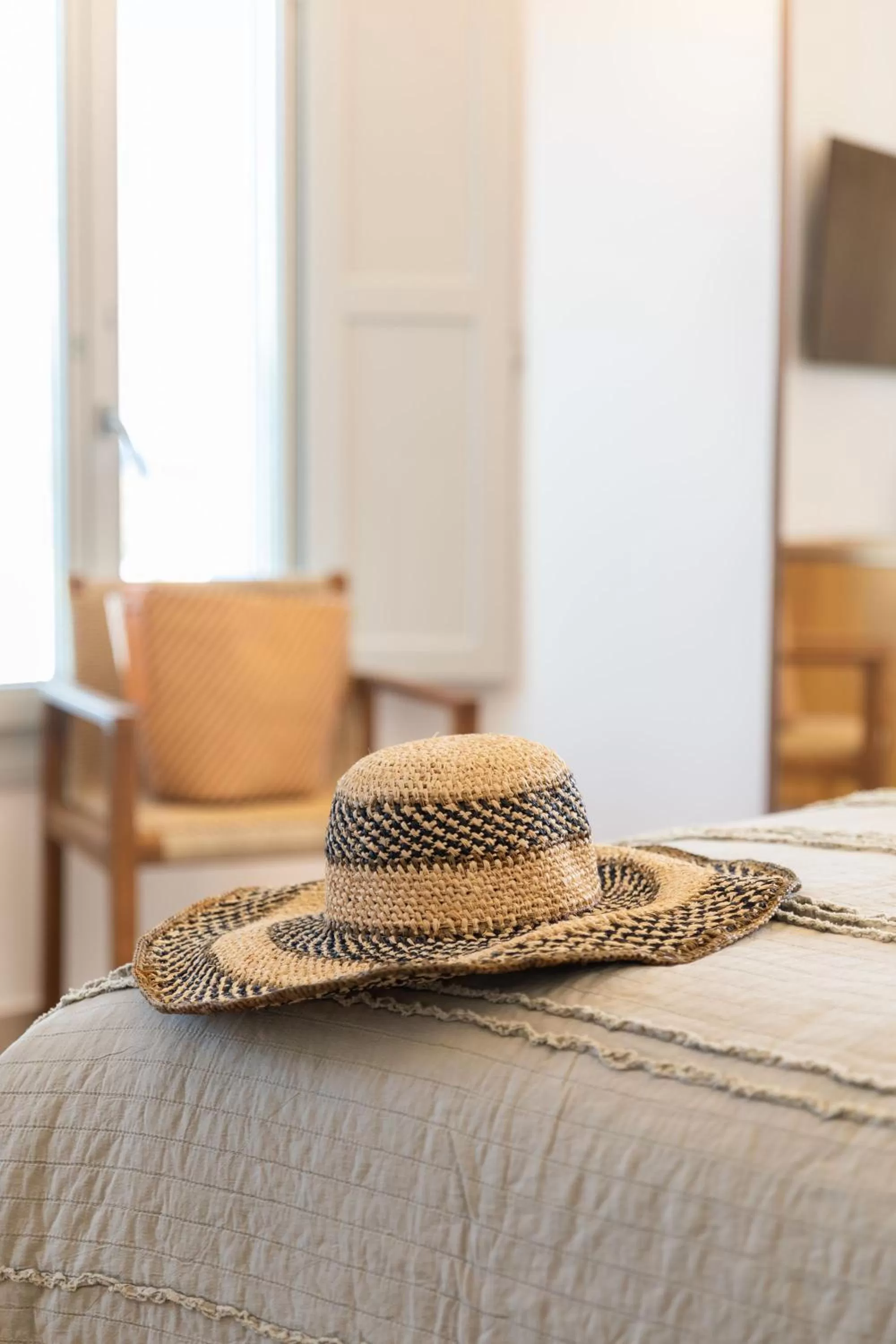 Decorative detail, Bed in Elena Hotel Mykonos
